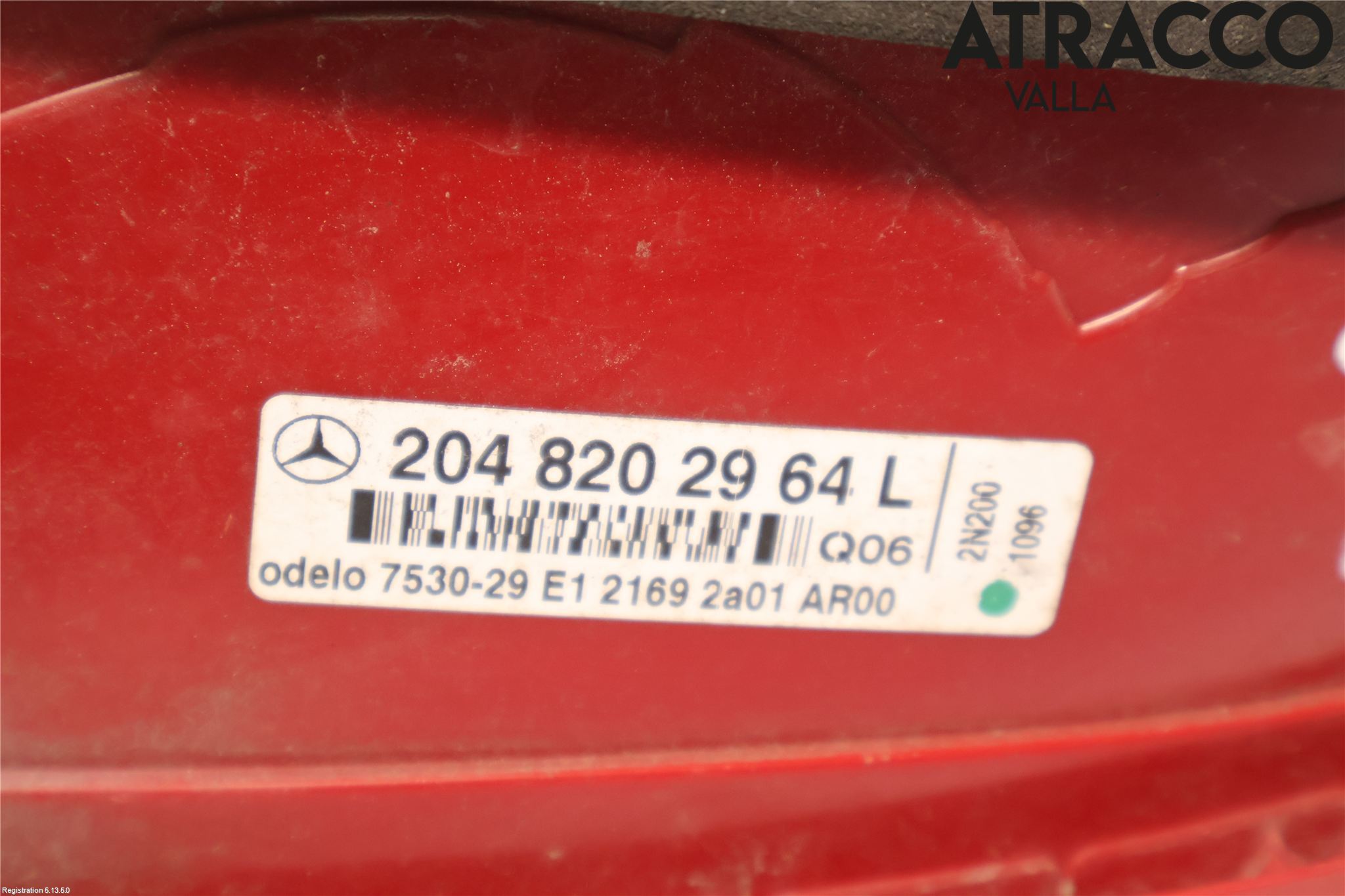 Mercedes-Benz MB C-KLASS (W204) 07-15 Bakljus Vänster