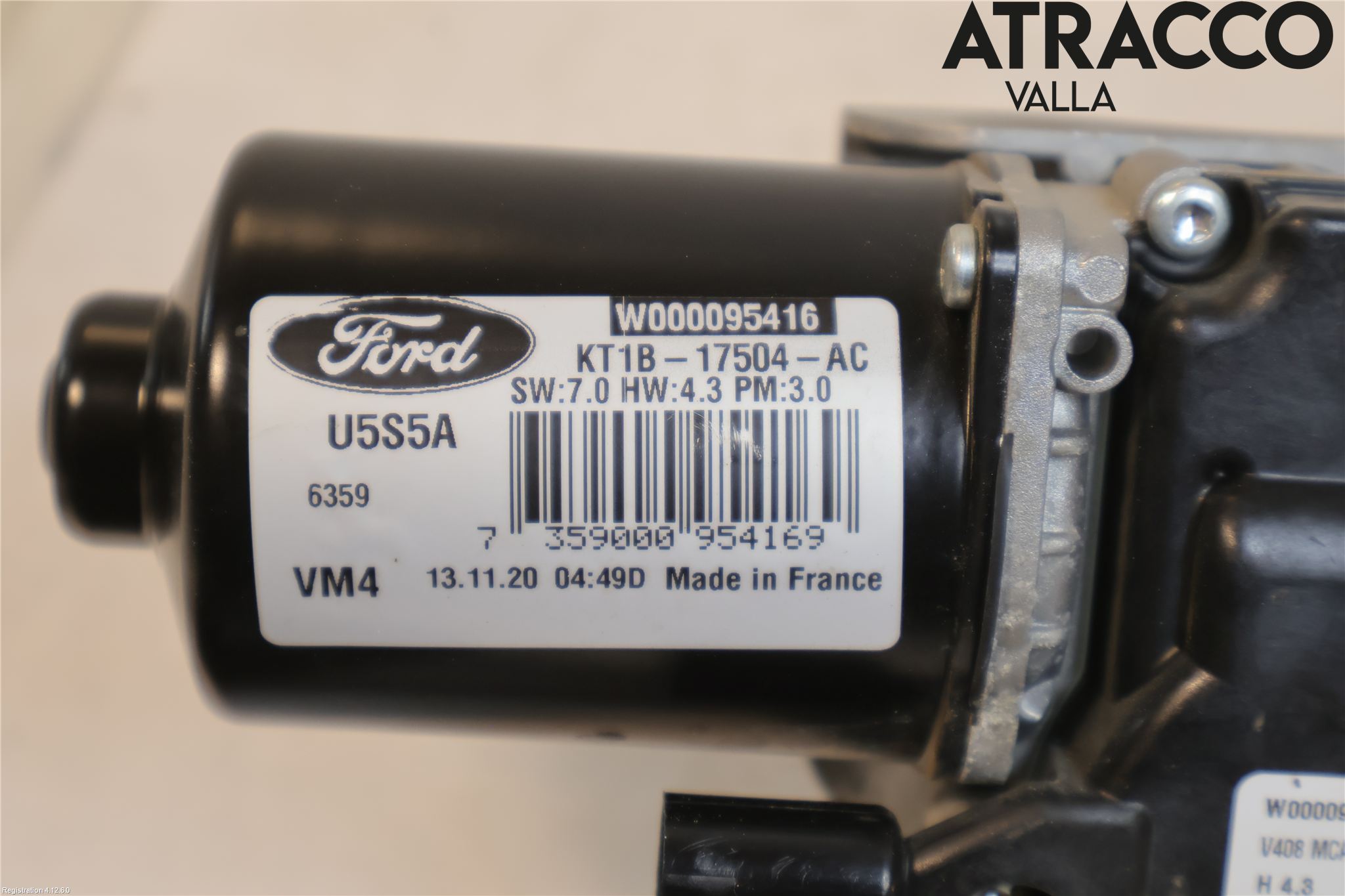 Ford TRANSIT/TOURNEO CONNECT 13-22 Torkarmotor Vindruta