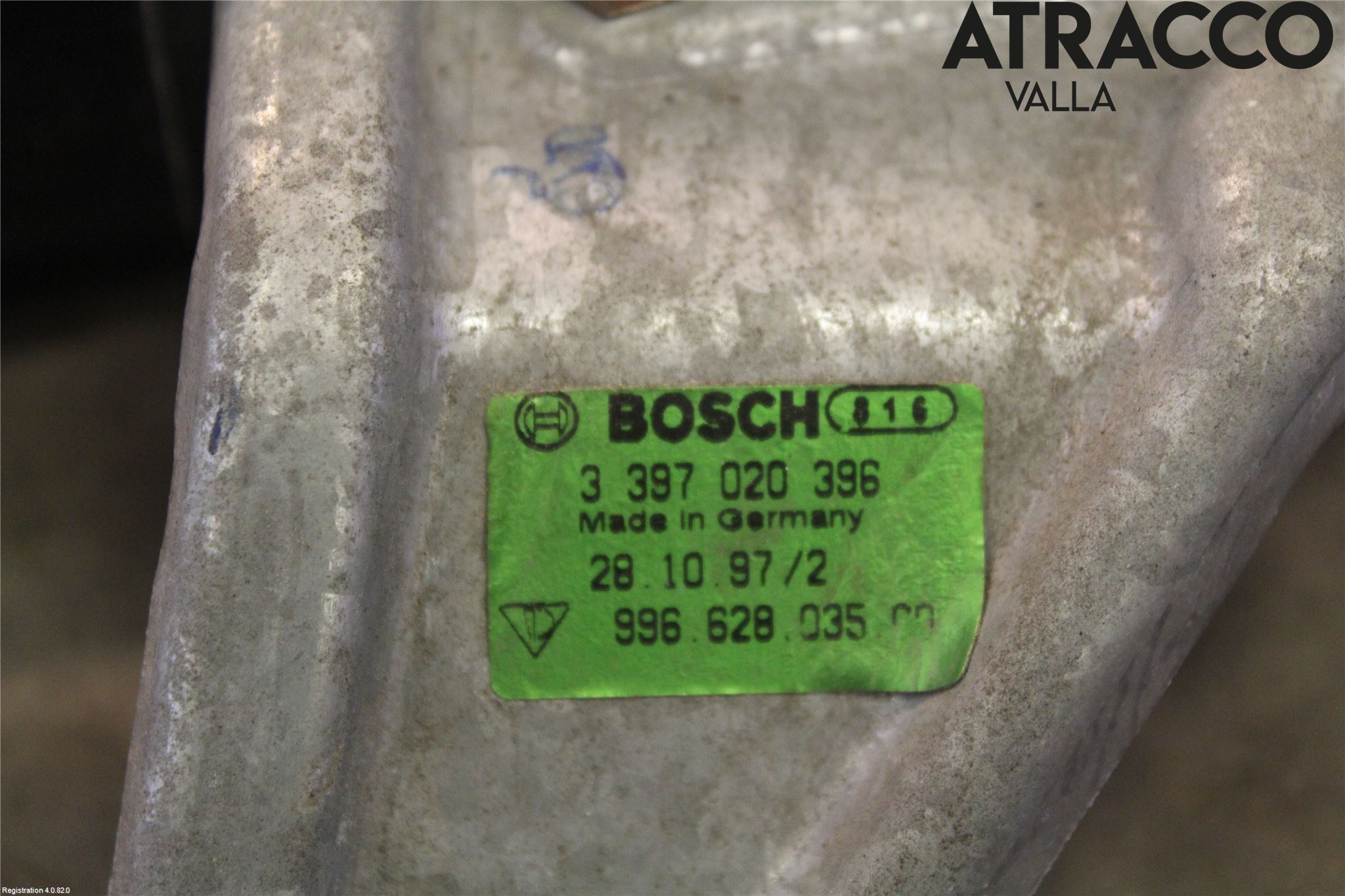 Porsche 911 (996) 98-05 Torkarmekanism Vindruta