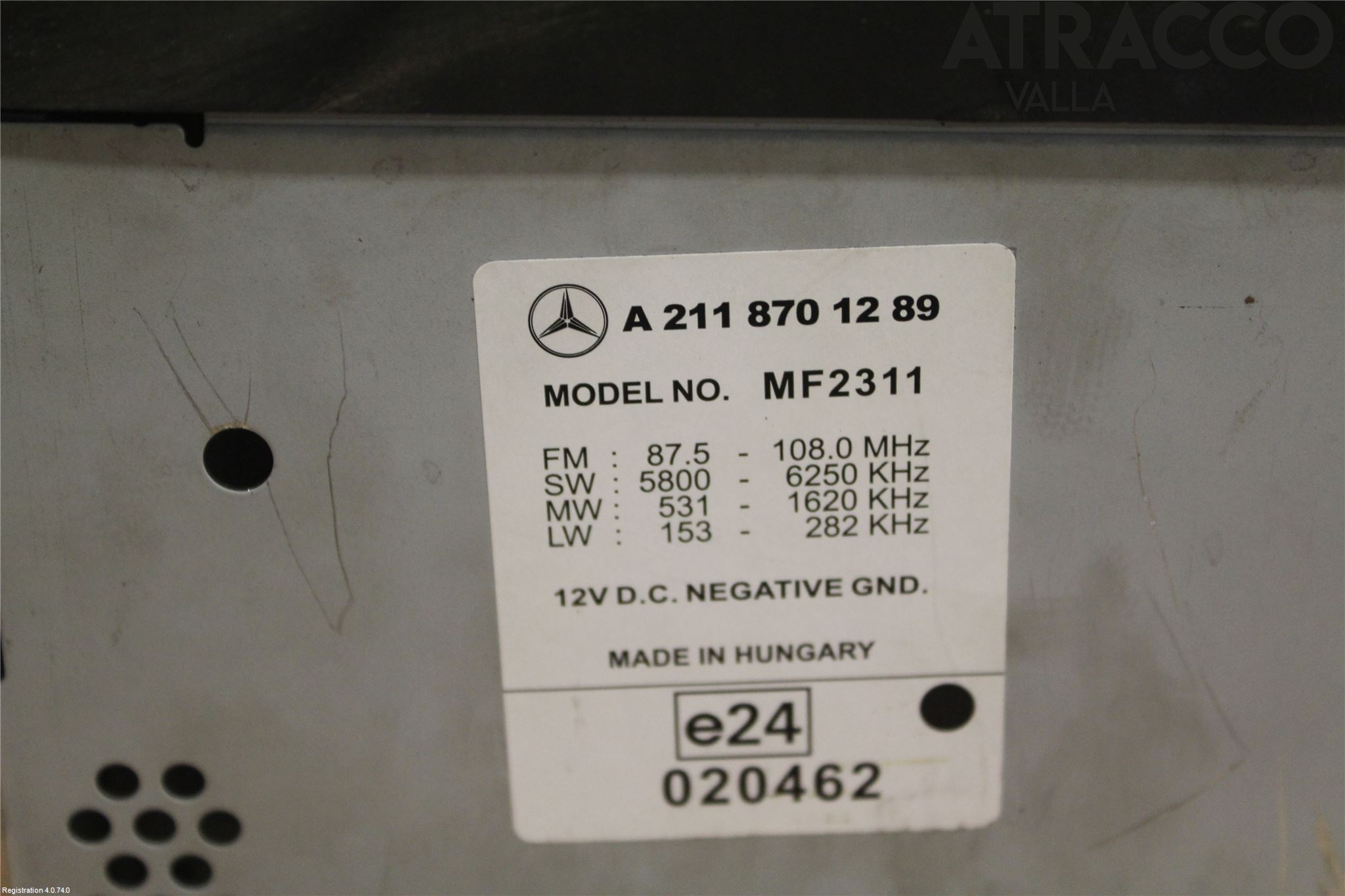 Mercedes-Benz MB E-KLASS (W211) 02-09 Cd Radio - Multimediapanel
