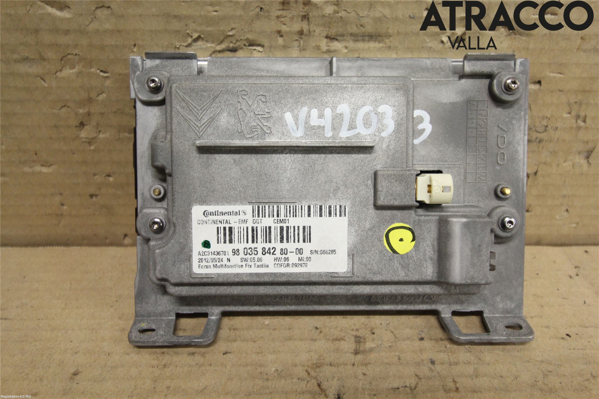 Peugeot 208 12-15 Multifunktionsdisplay