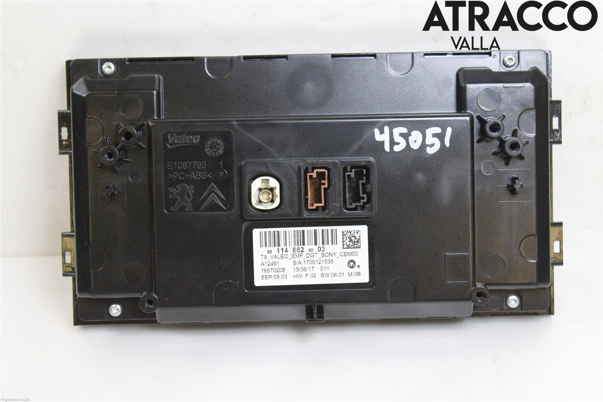 Peugeot 308 14-21 Multifunktionsdisplay