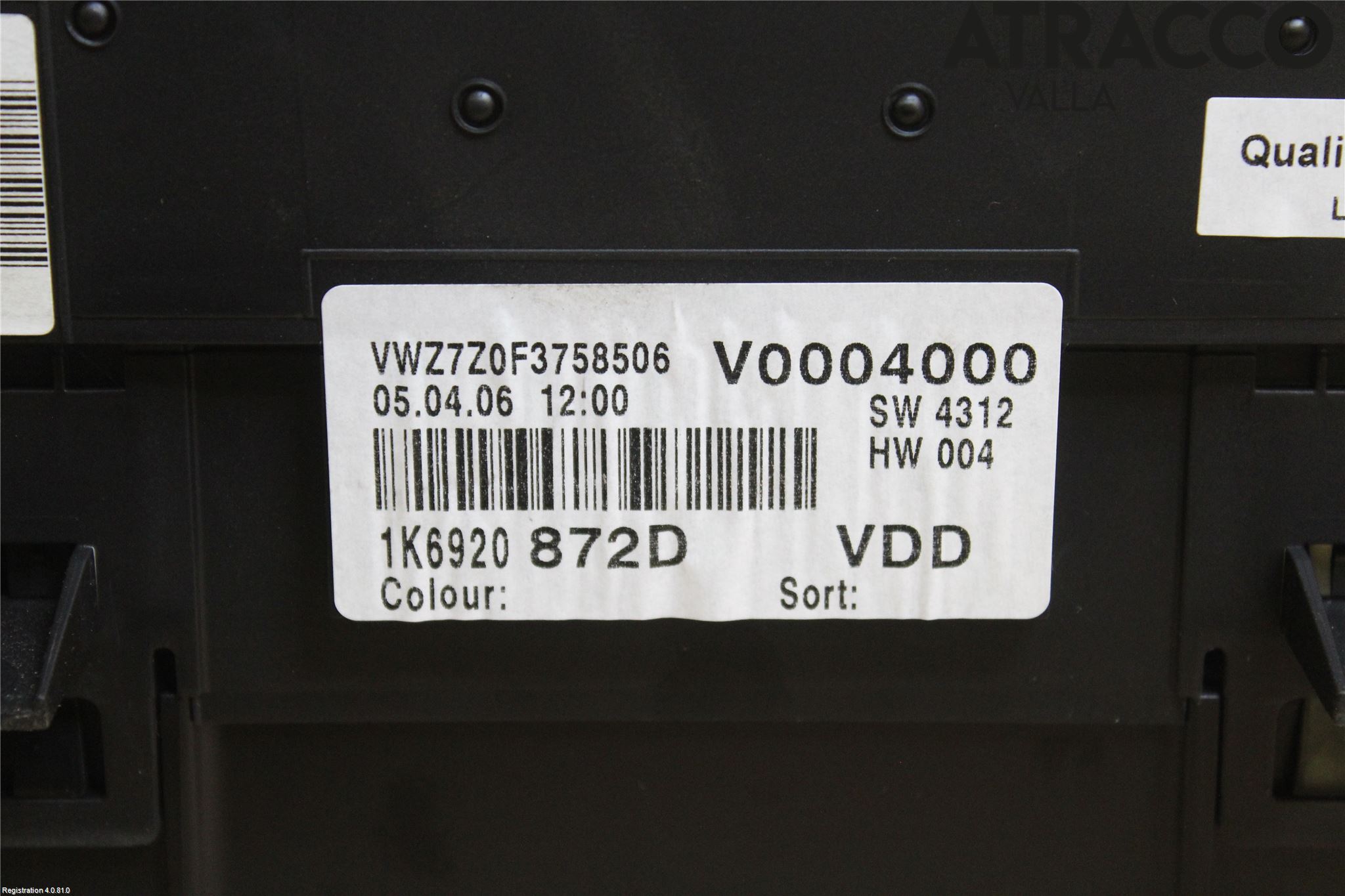 Volkswagen VW GOLF V 04-09 Instrument Komb