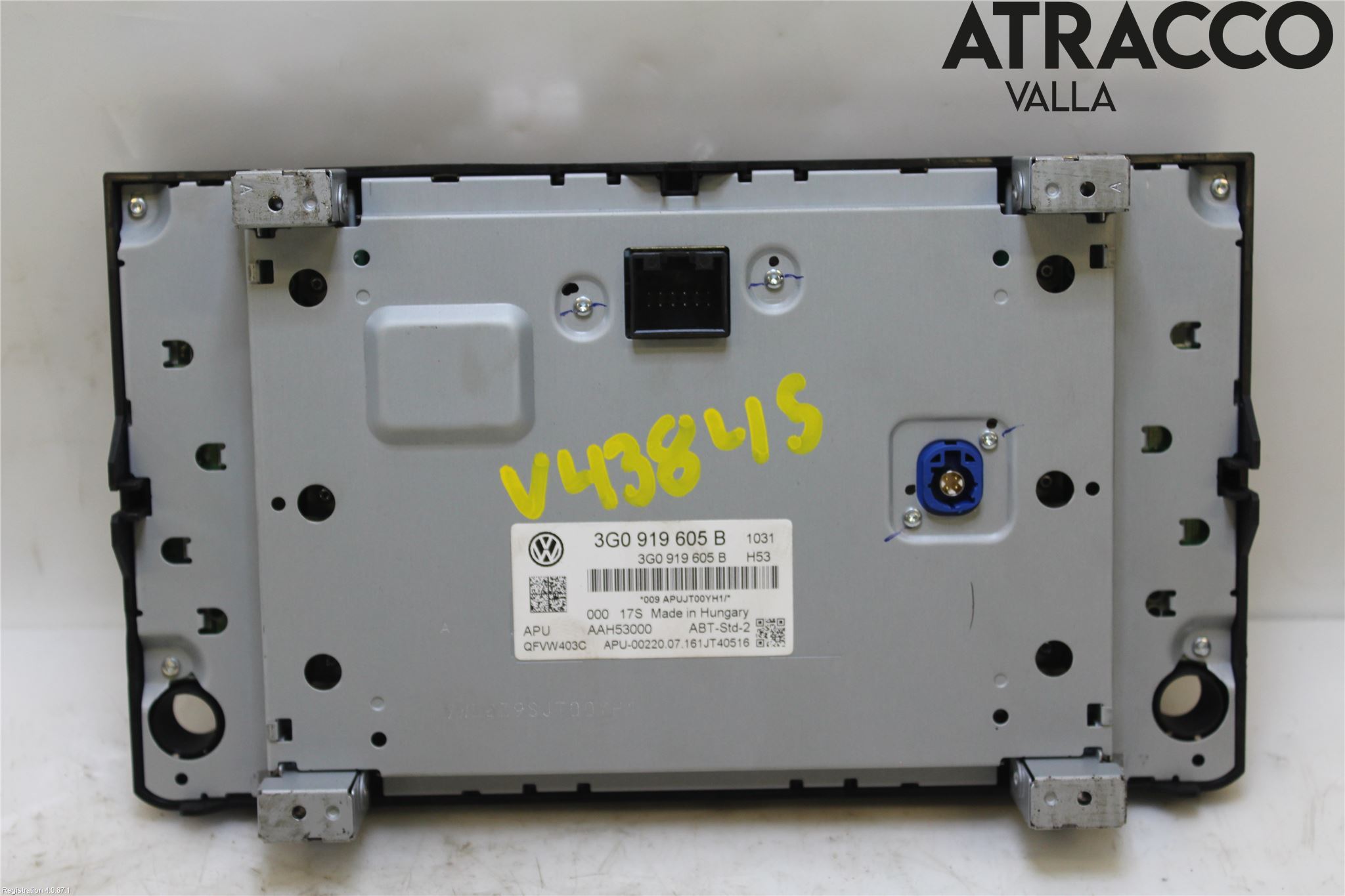 Volkswagen VW GOLF / E-GOLF VII 13-20 Multifunktionsdisplay