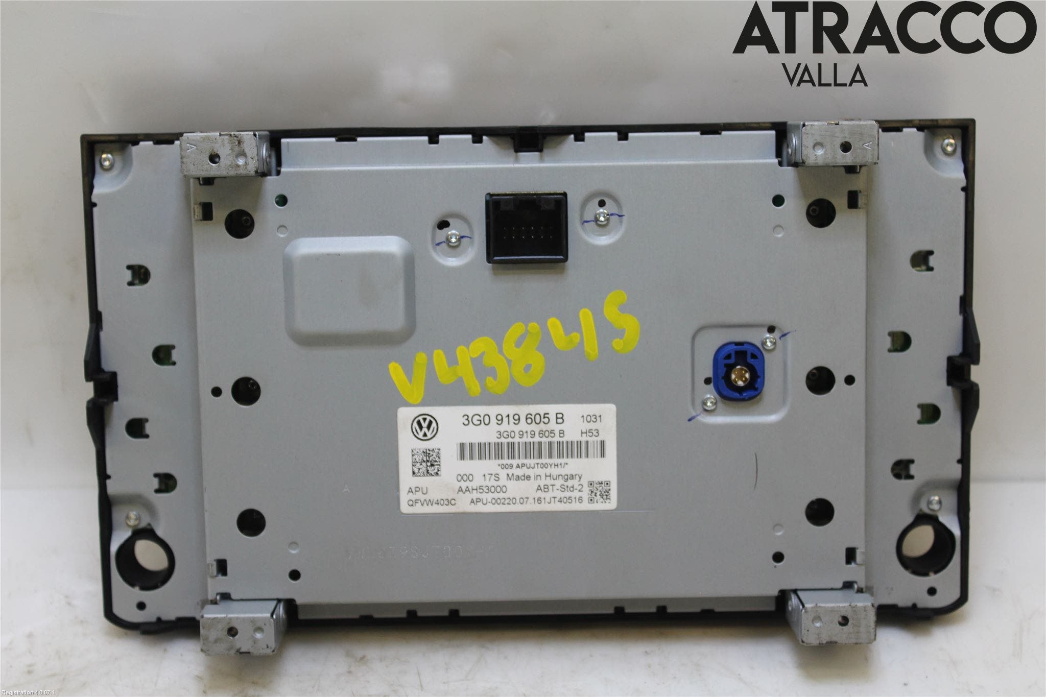 Volkswagen VW GOLF / E-GOLF VII 13-20 Multifunktionsdisplay