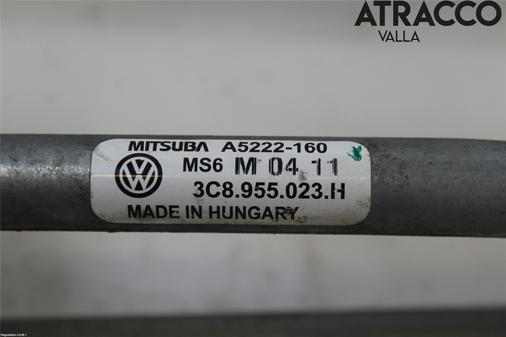 Volkswagen VW PASSAT CC 08-16 Torkarmekanism Vindruta