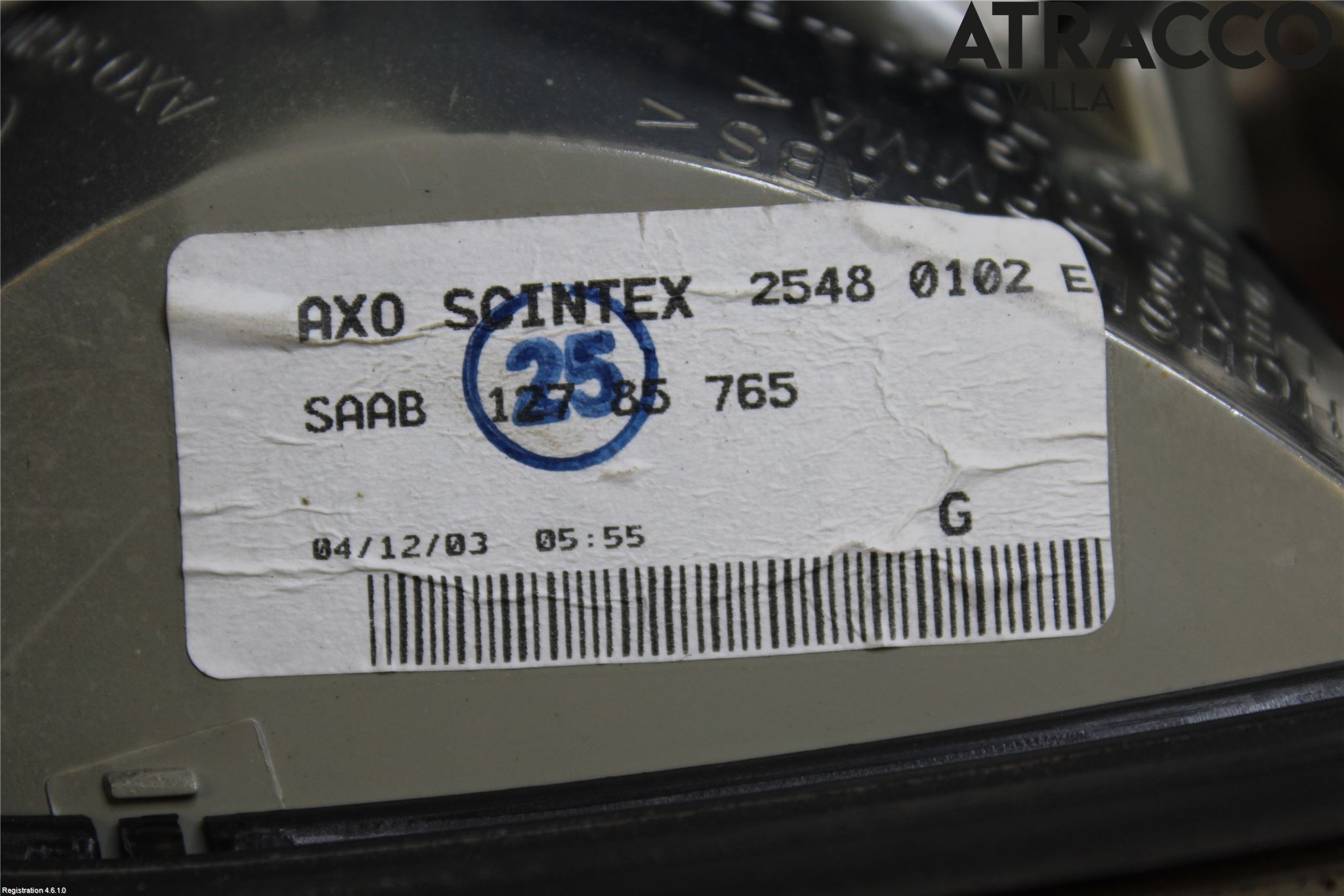 Saab 9-3 VER 2 Bakljus Lucka Vä