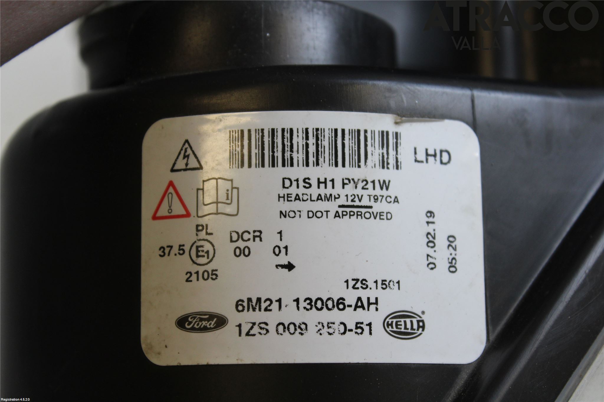 Ford S-MAX 06-15 Strålkastare Vänster