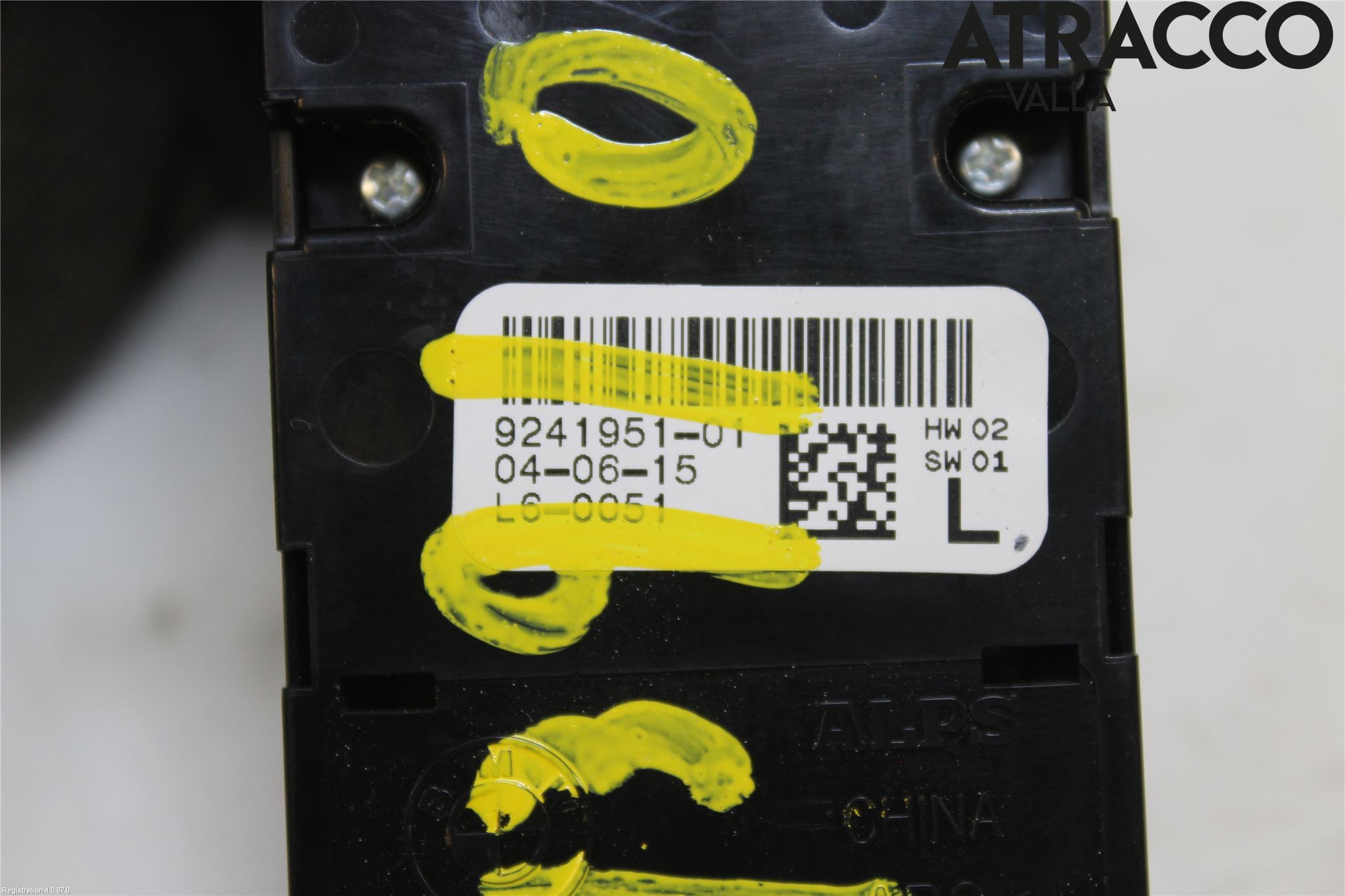 BMW 5 F10/F11/F18 09-17 Strömställare Elhiss