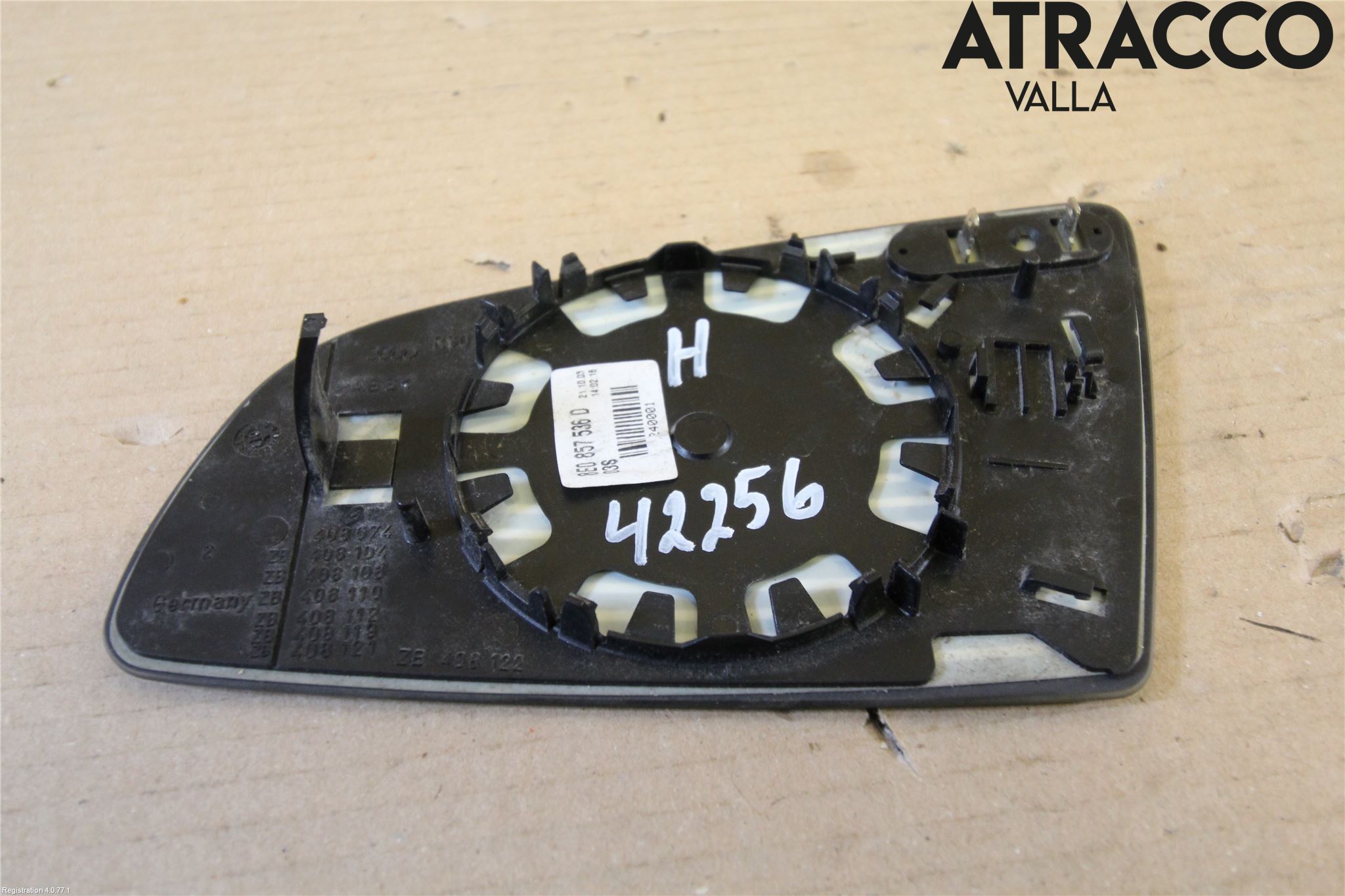 Audi A3/S3     04-05 Spegelglas Hö