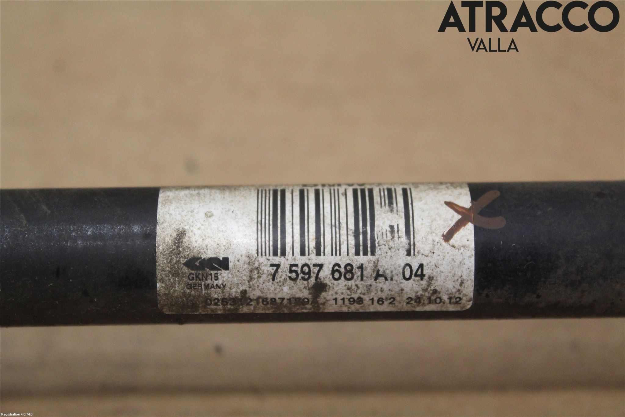 BMW 3 F30/F31/F80 12-19 Drivaxel Bak Vänster