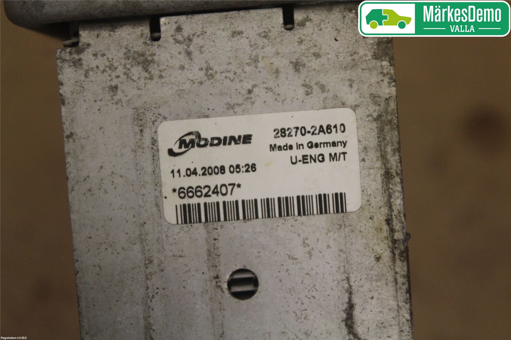 Kia CEED 06-12 Laddluft-Intercooler Kyl