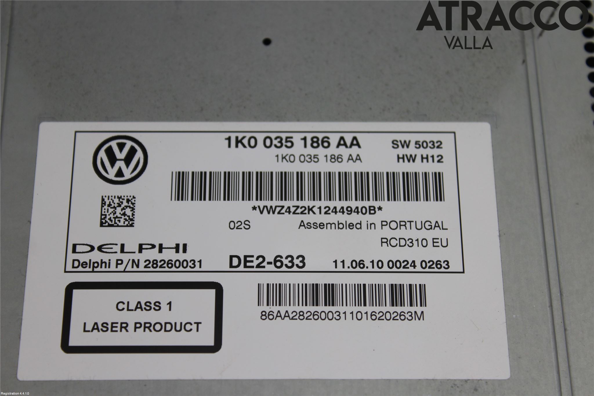 Volkswagen VW GOLF VI 09-13 Cd Radio - Multimediapanel