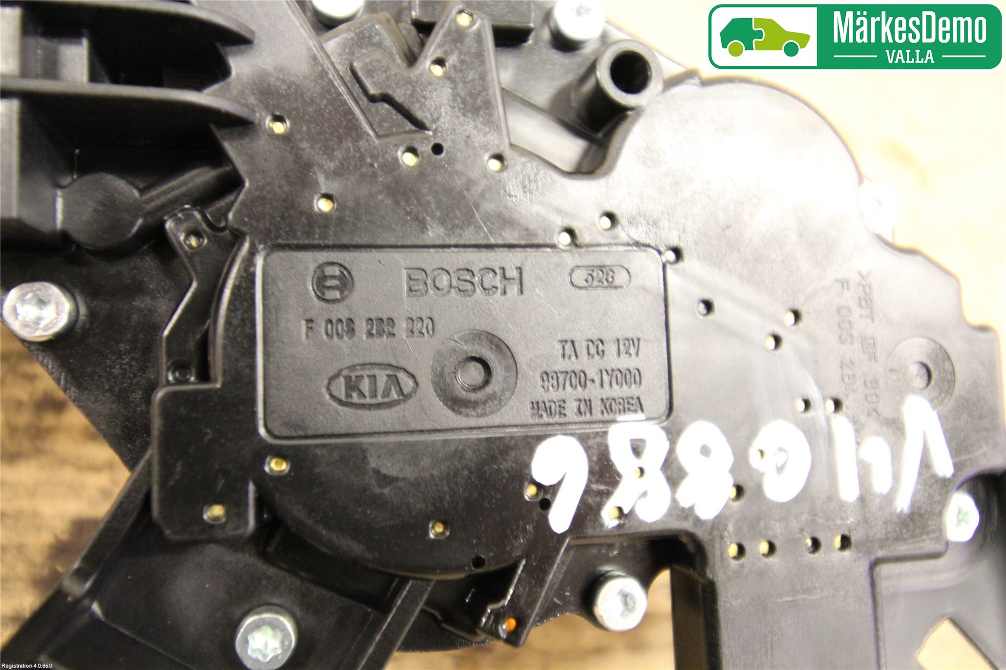 Kia PICANTO 12-17 Torkarmotor Baklucka