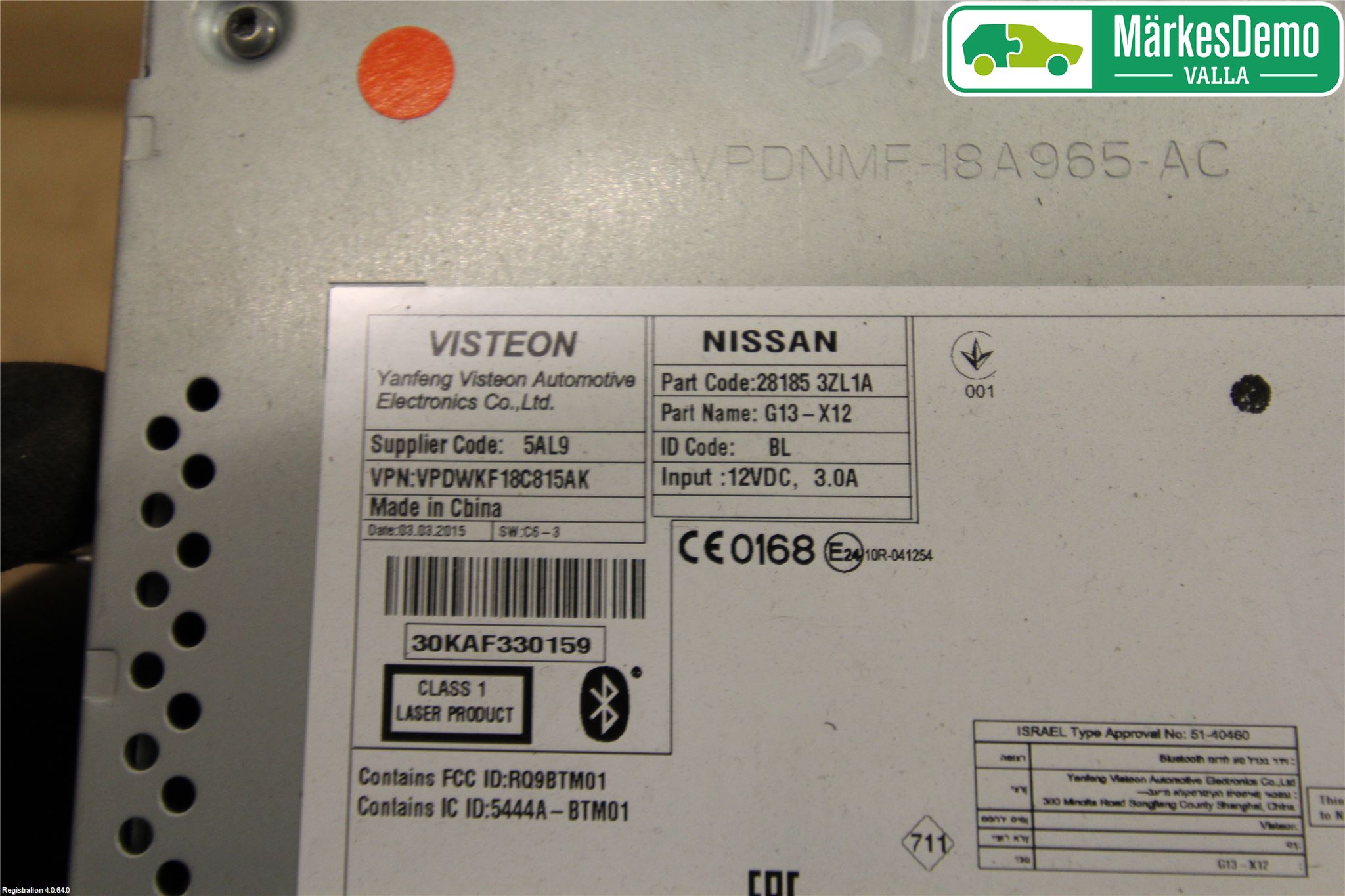 Nissan PULSAR Cd Radio - Multimediapanel