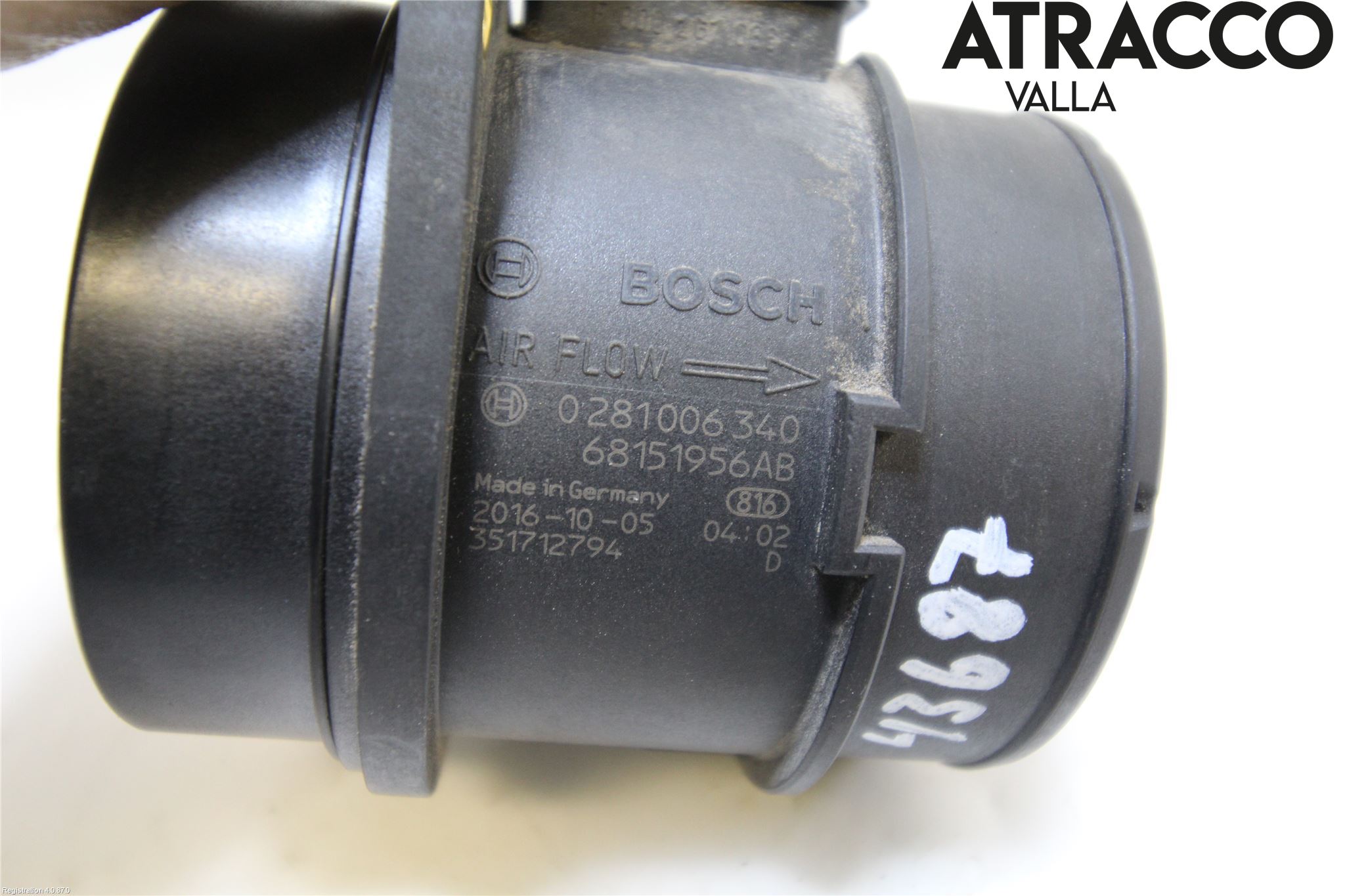 Jeep GRAND CHEROKEE 10-20 Injluftmassamätare