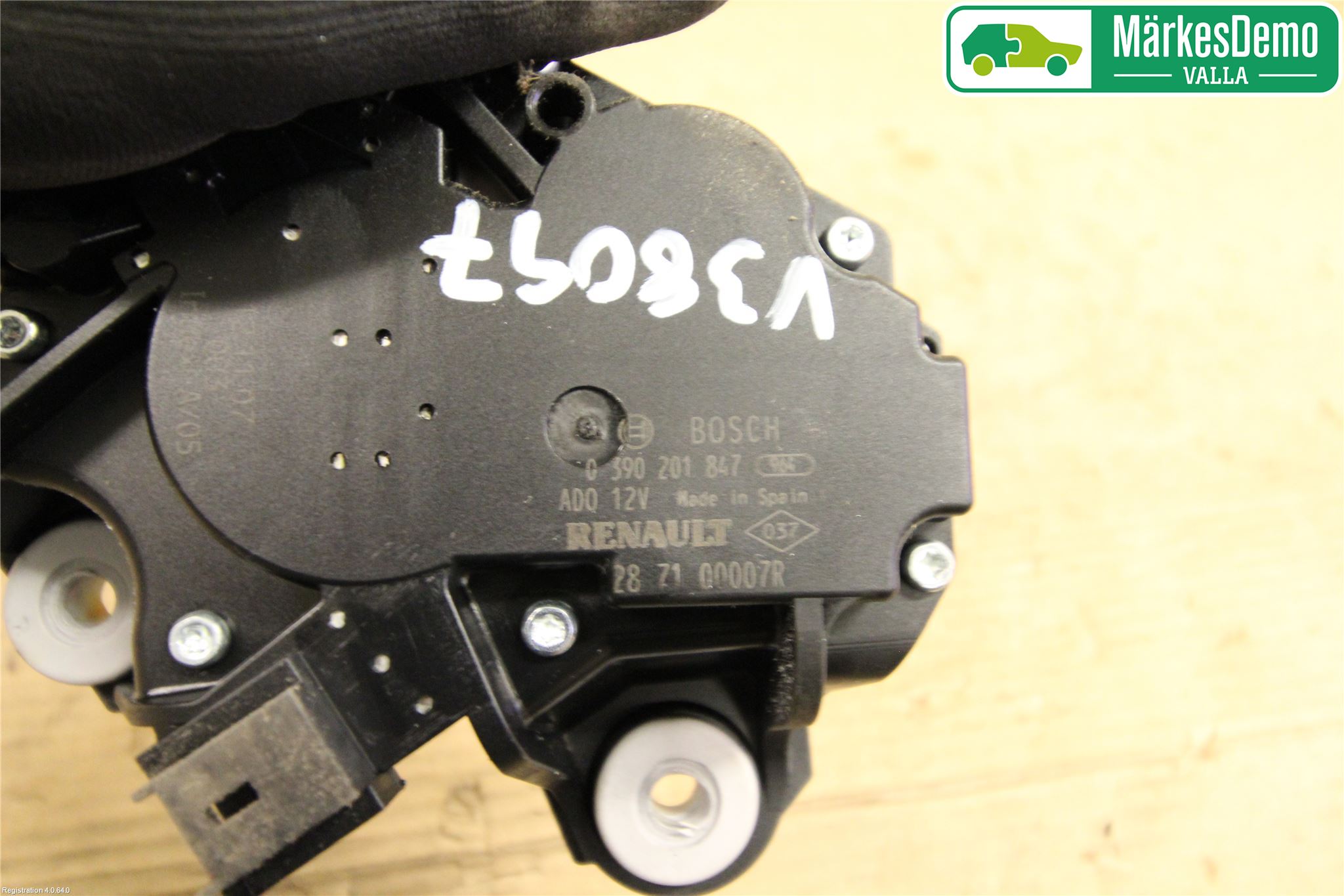 Renault MEGANE III 09-15 Torkarmotor Baklucka