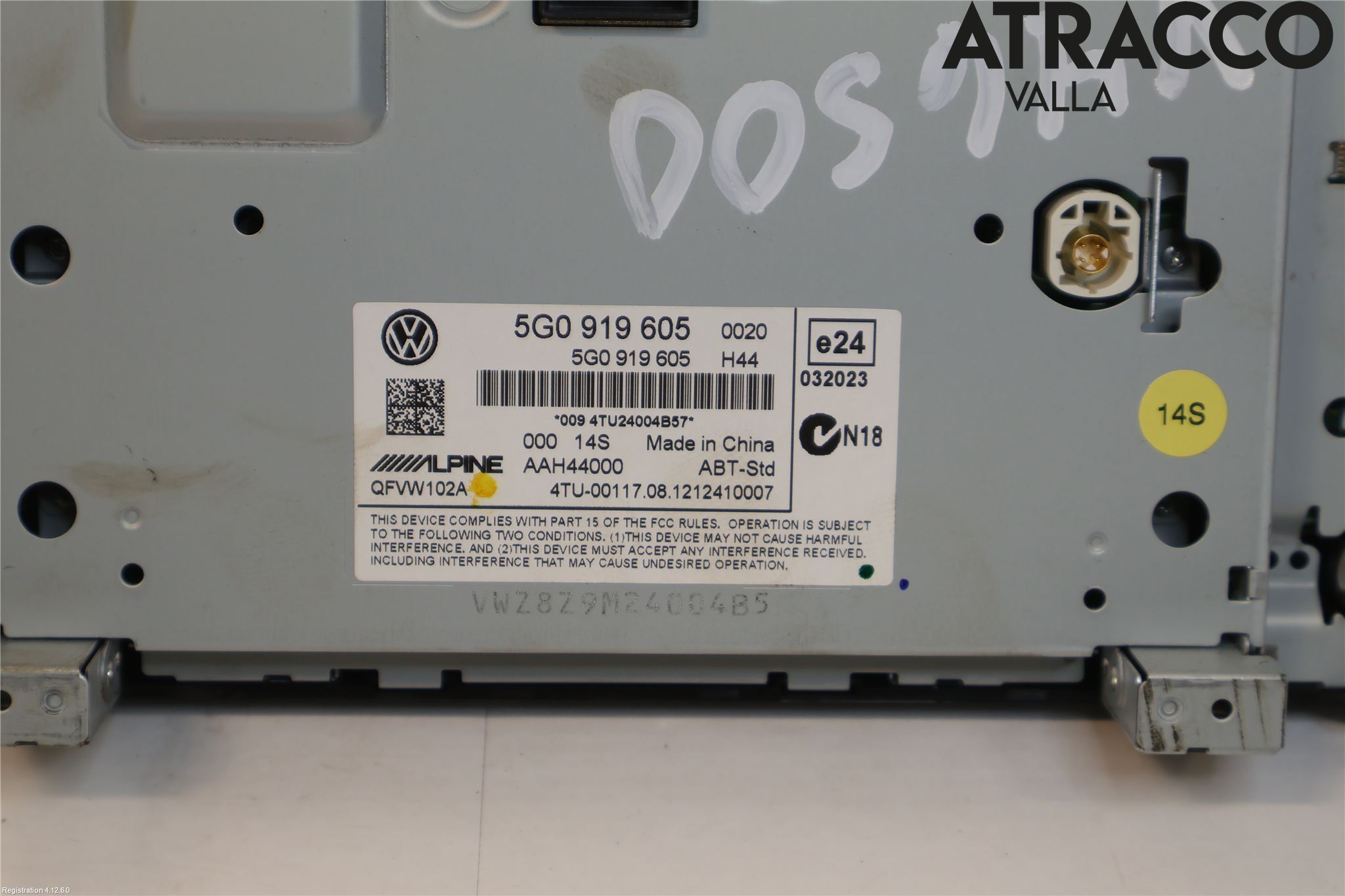 Volkswagen VW GOLF / E-GOLF VII 13-20 Multifunktionsdisplay