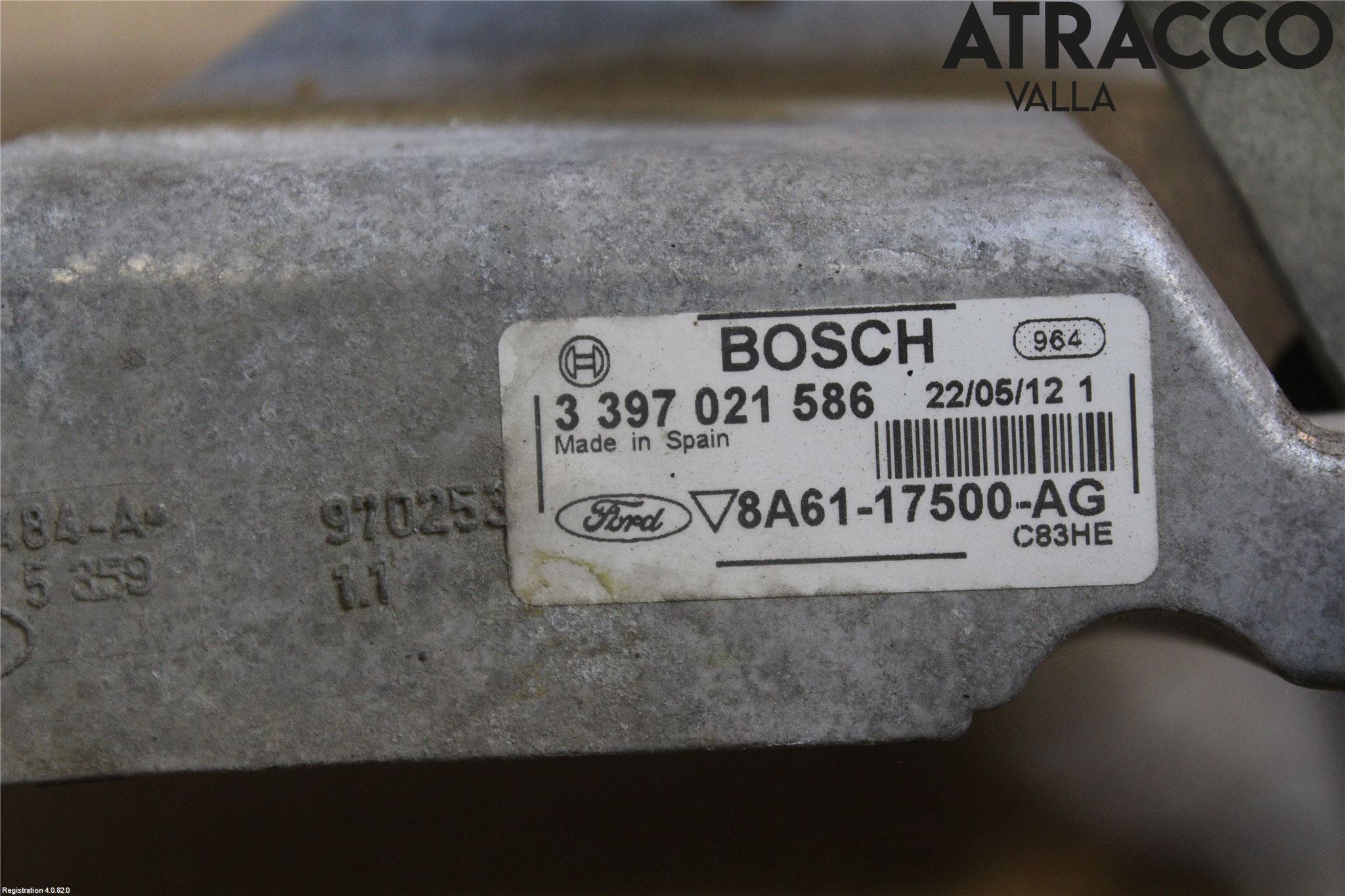 Ford FIESTA 09-12 Torkarmekanism Vindruta