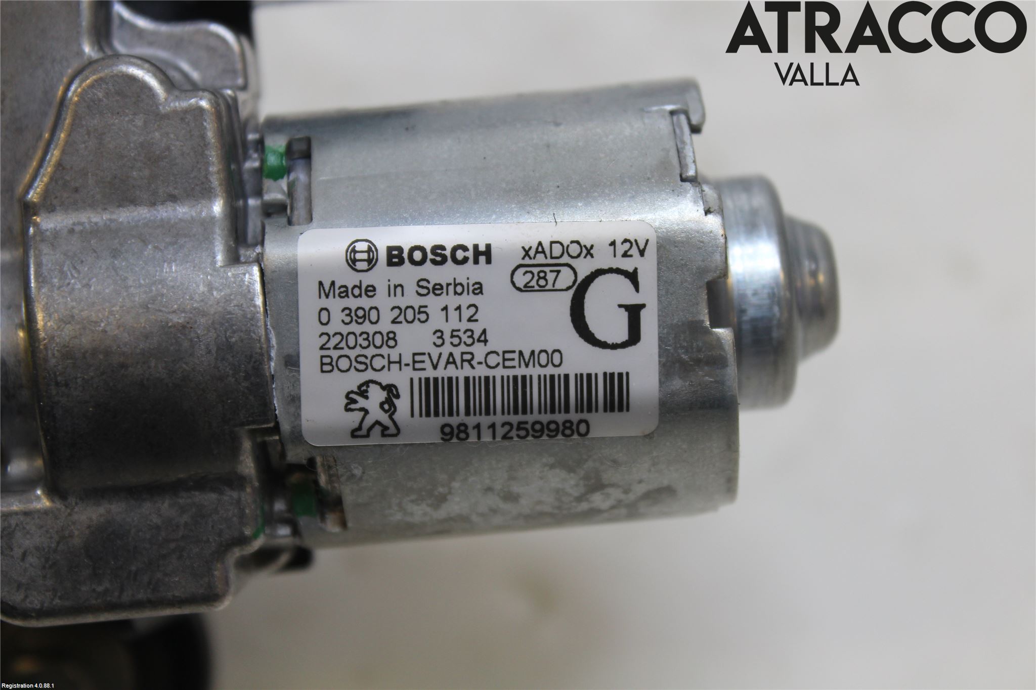 Citroen COTROEN C3 17-24 Torkarmotor Baklucka