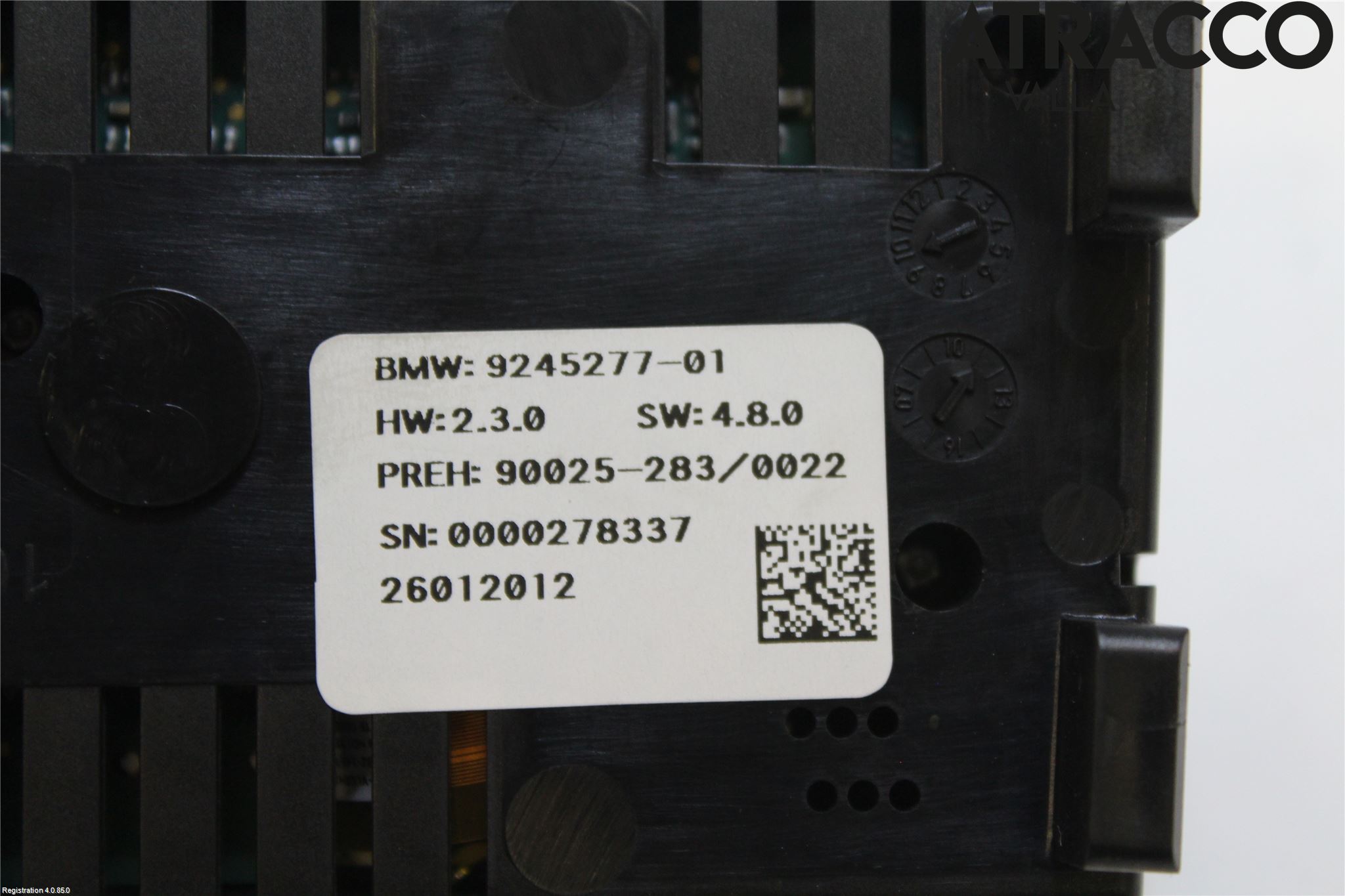 BMW 5 F10/F11/F18 09-17 Ac Styrenhet Ac Manöveren