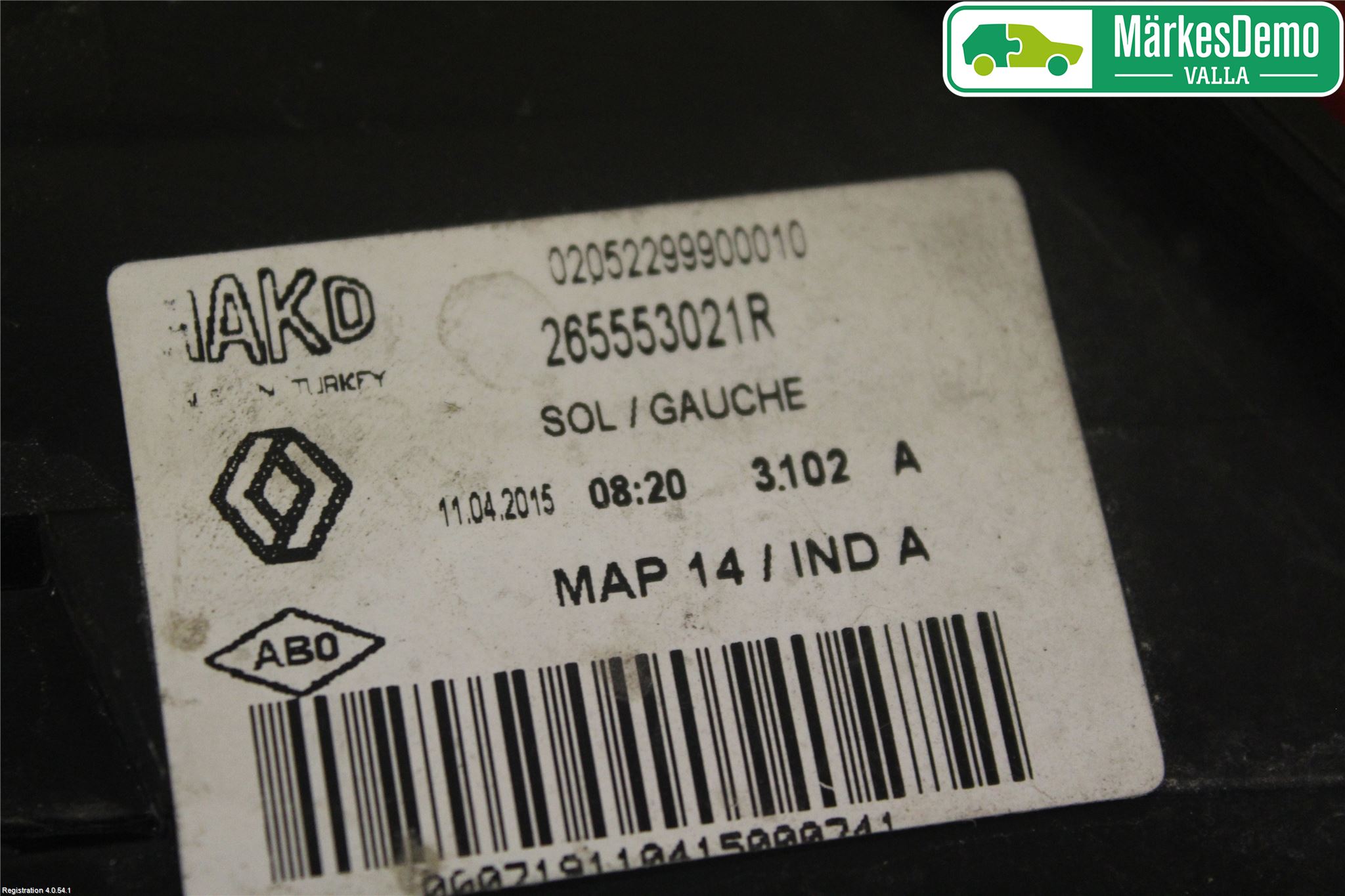 Renault CLIO IV 12-16 Bakljus Vänster