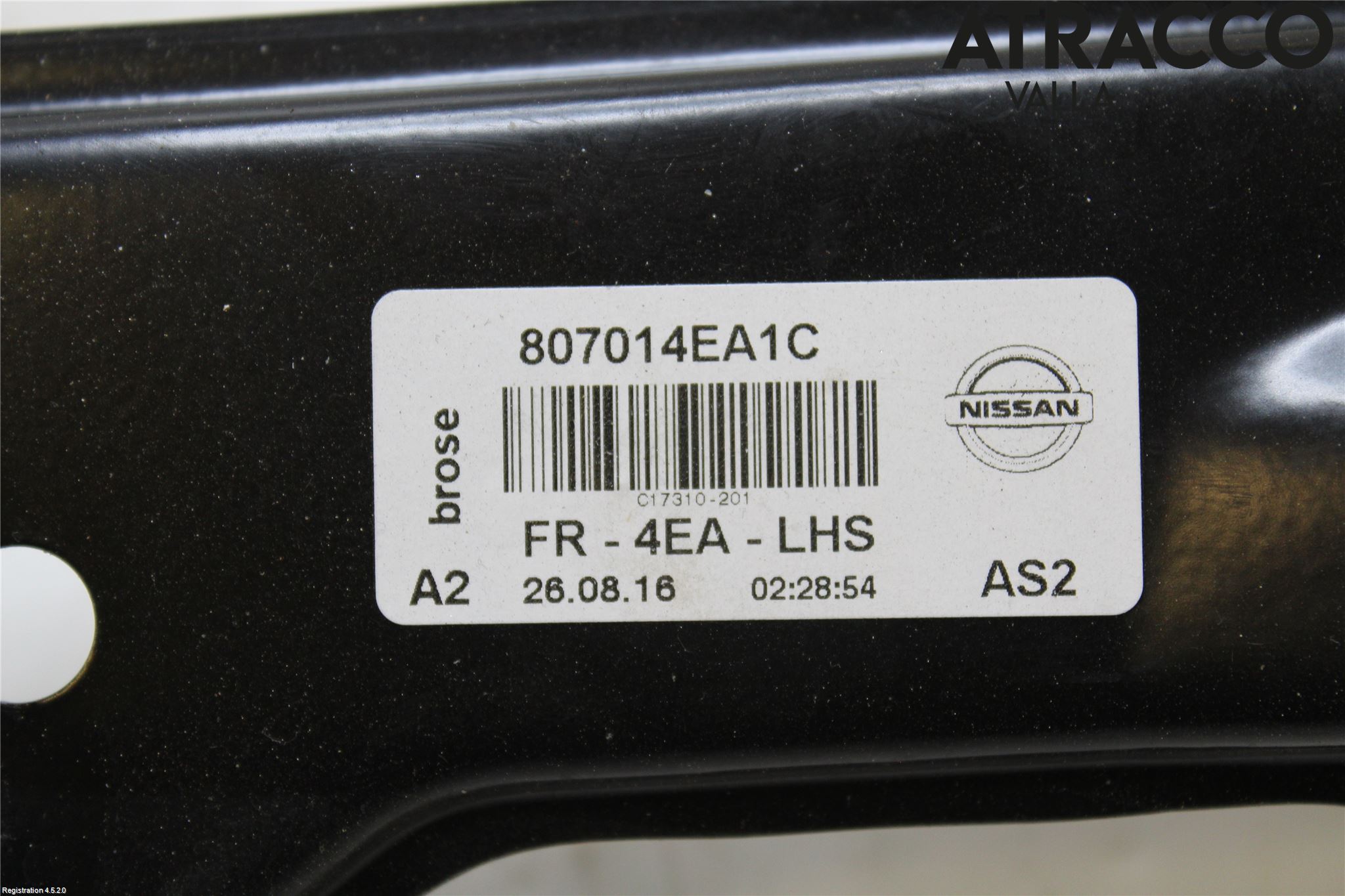 Nissan QASHQAI 14-17 Fönsterhiss El Kompl