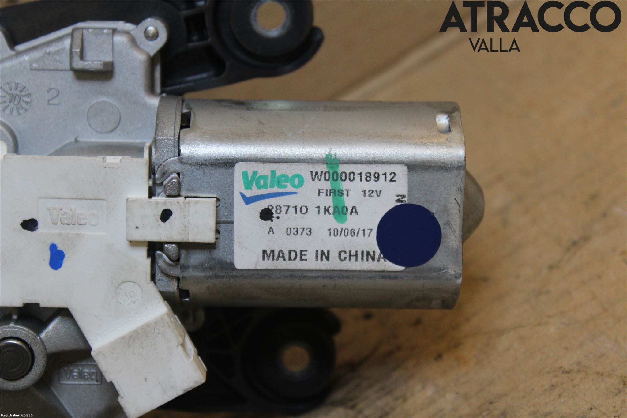 Nissan JUKE 10-14 Torkarmotor Baklucka