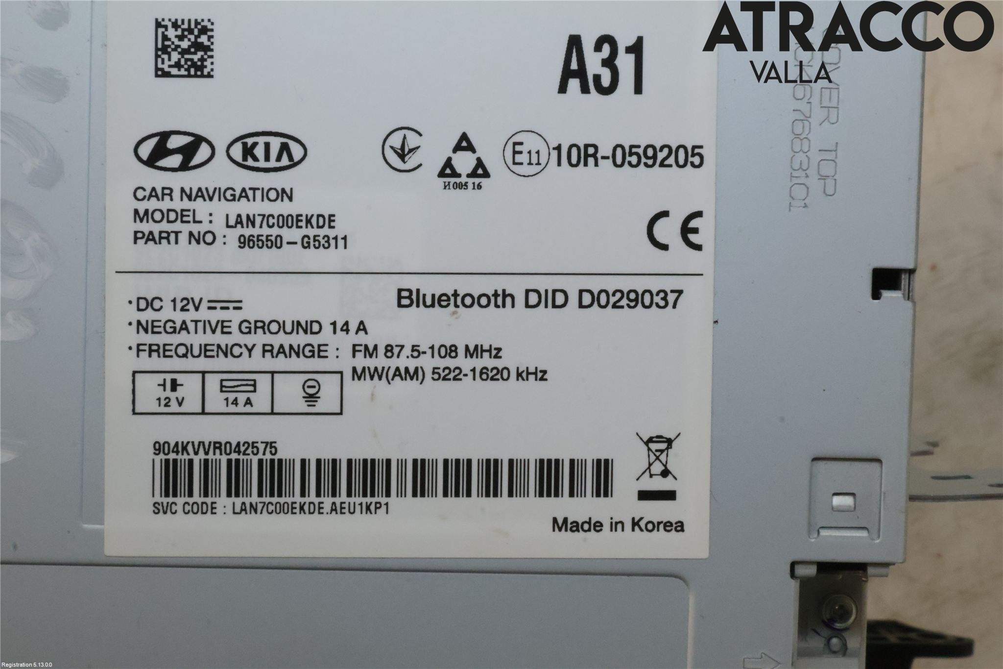 Kia NIRO (DE) 17-22 Gps Navigator