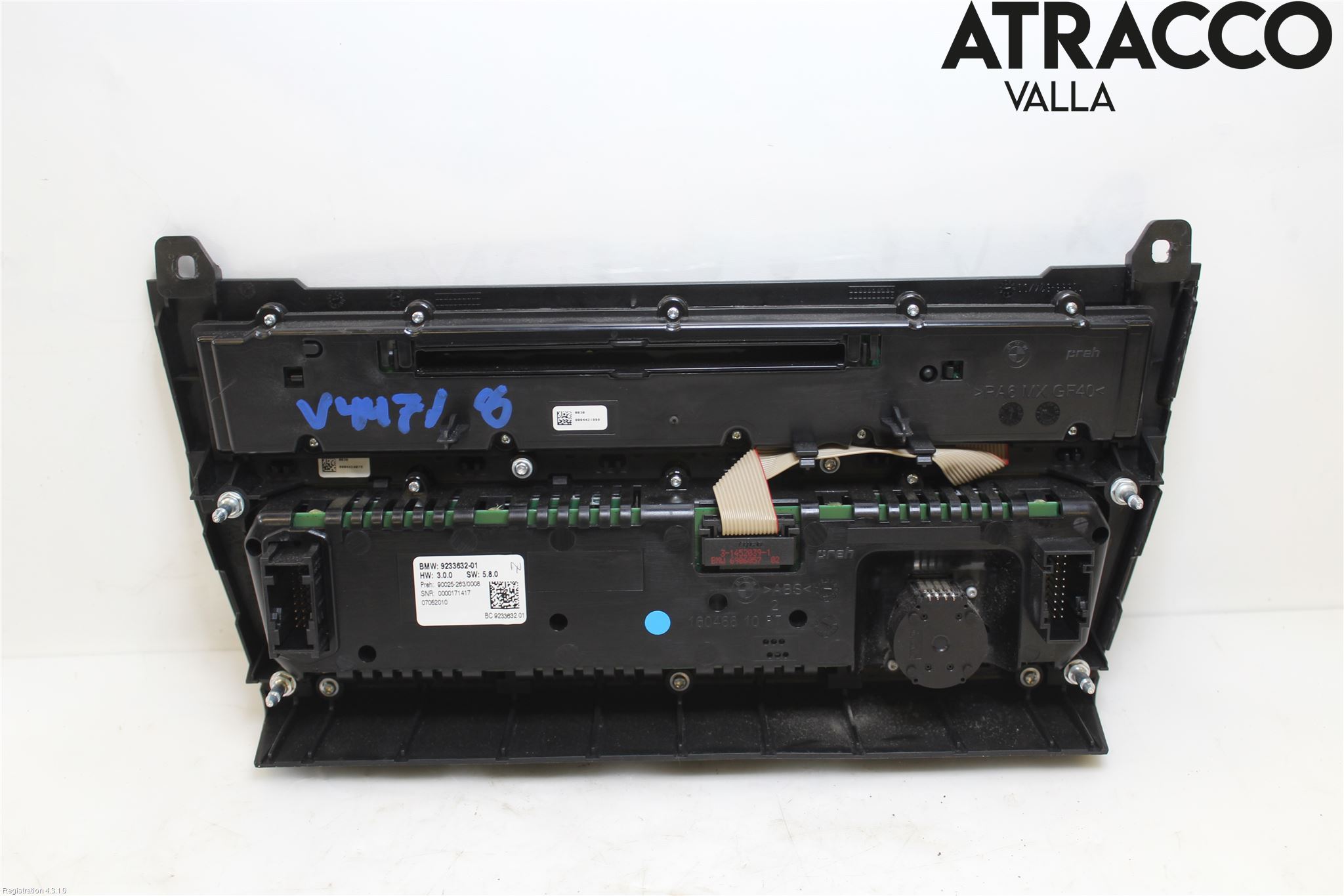 BMW 5 F10/F11/F18 09-17 Ac Styrenhet Ac Manöveren