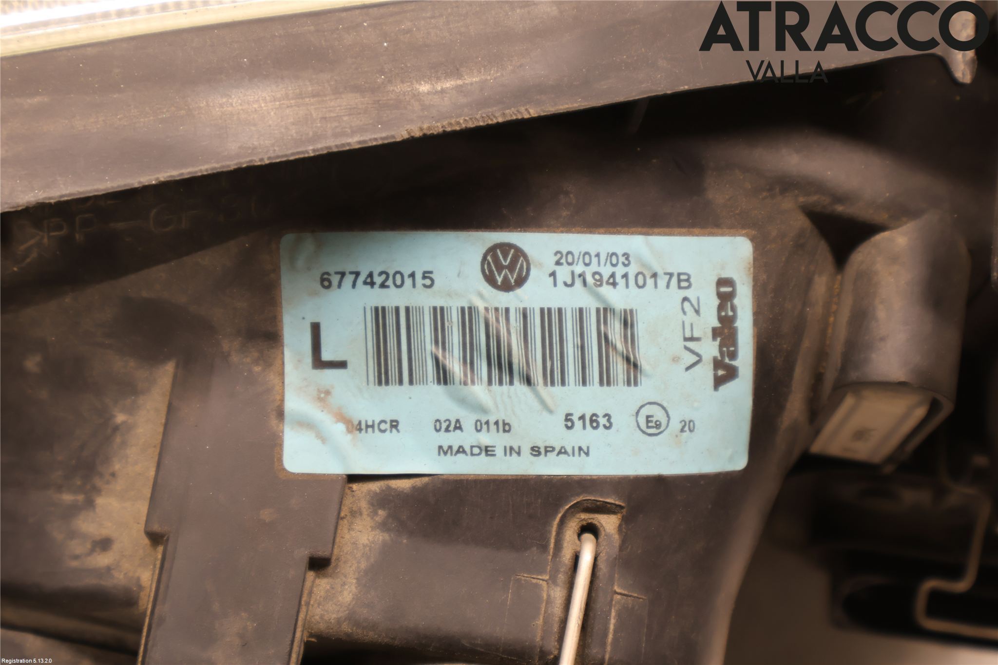Volkswagen VW GOLF IV 98-06 Strålkastare Vänster