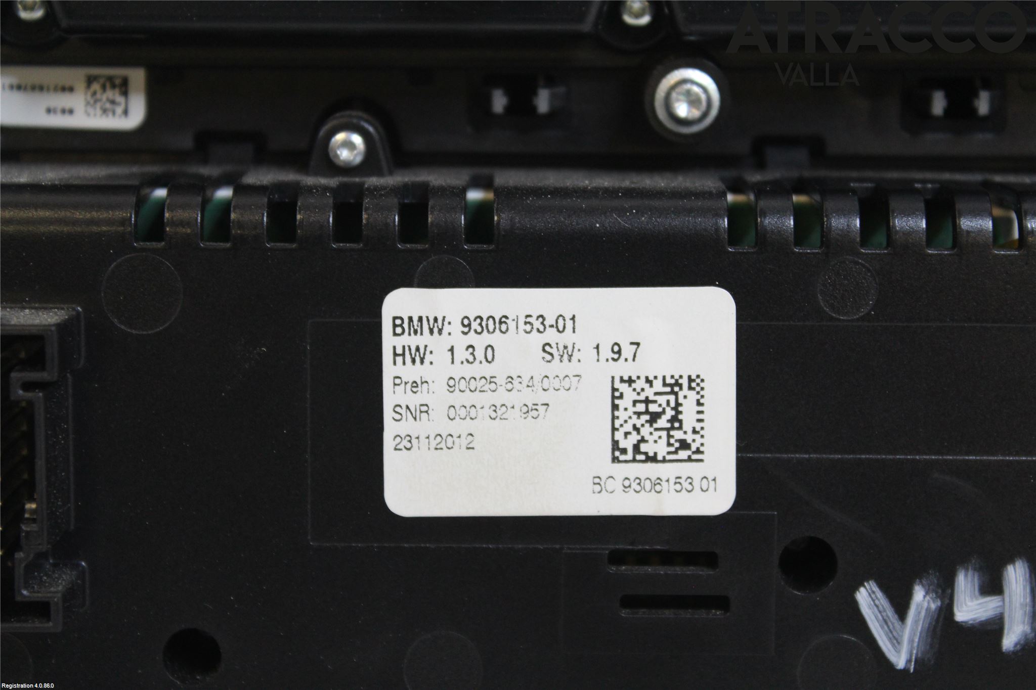 BMW 5 F10/F11/F18 09-17 Ac Styrenhet Ac Manöveren