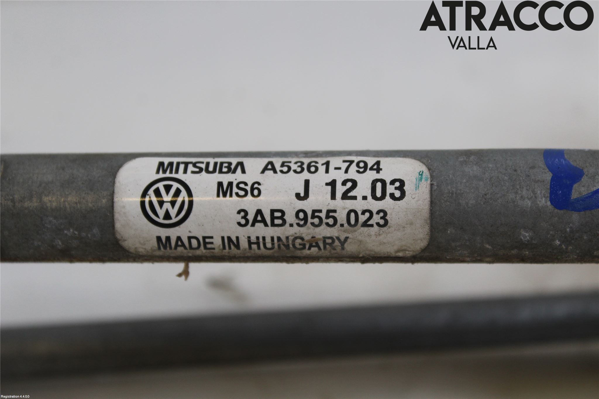Volkswagen VW PASSAT 11-14 Torkarmekanism Vindruta