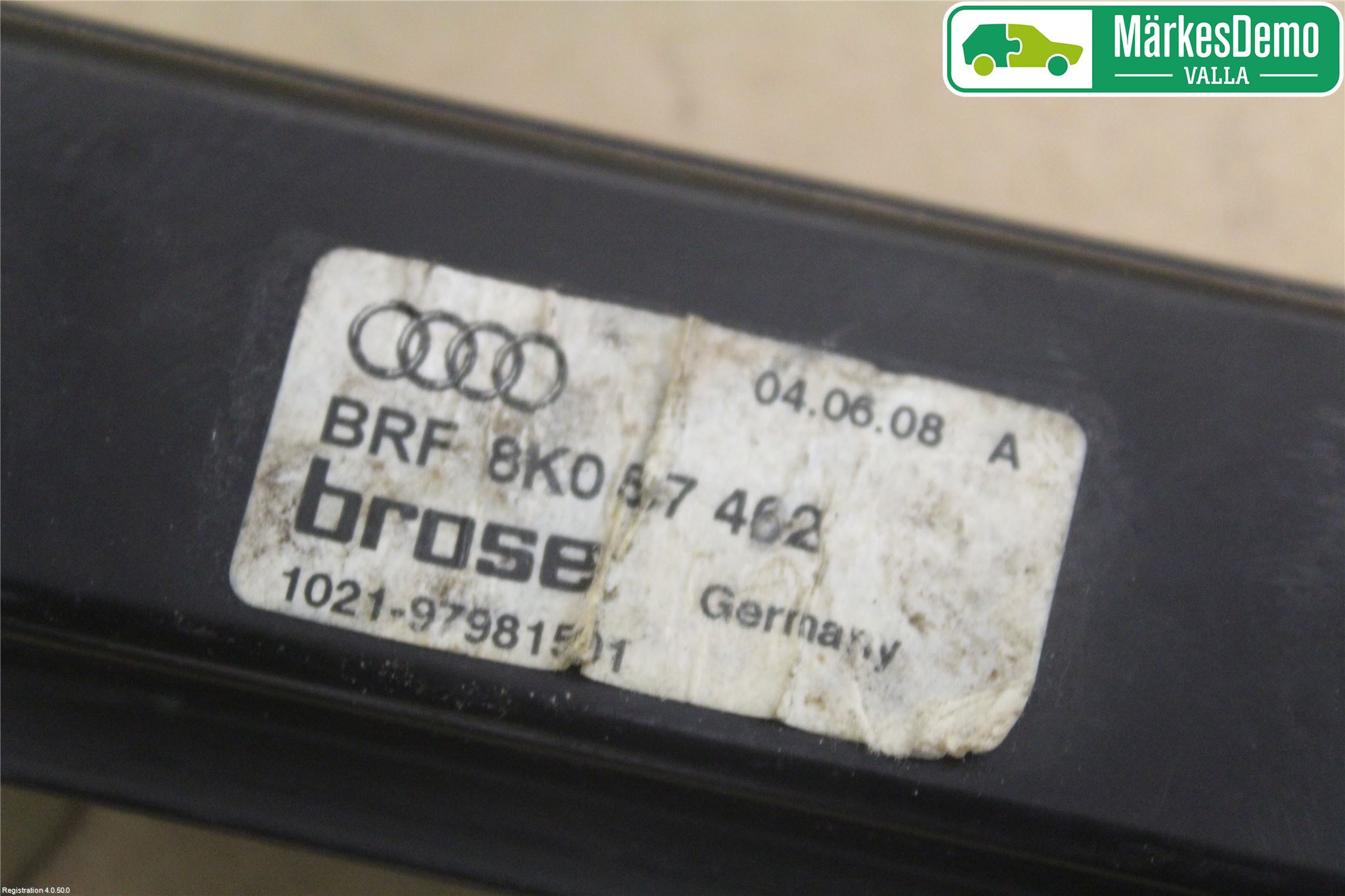 Audi A4/S4 08-11 Fönsterhissmekanism