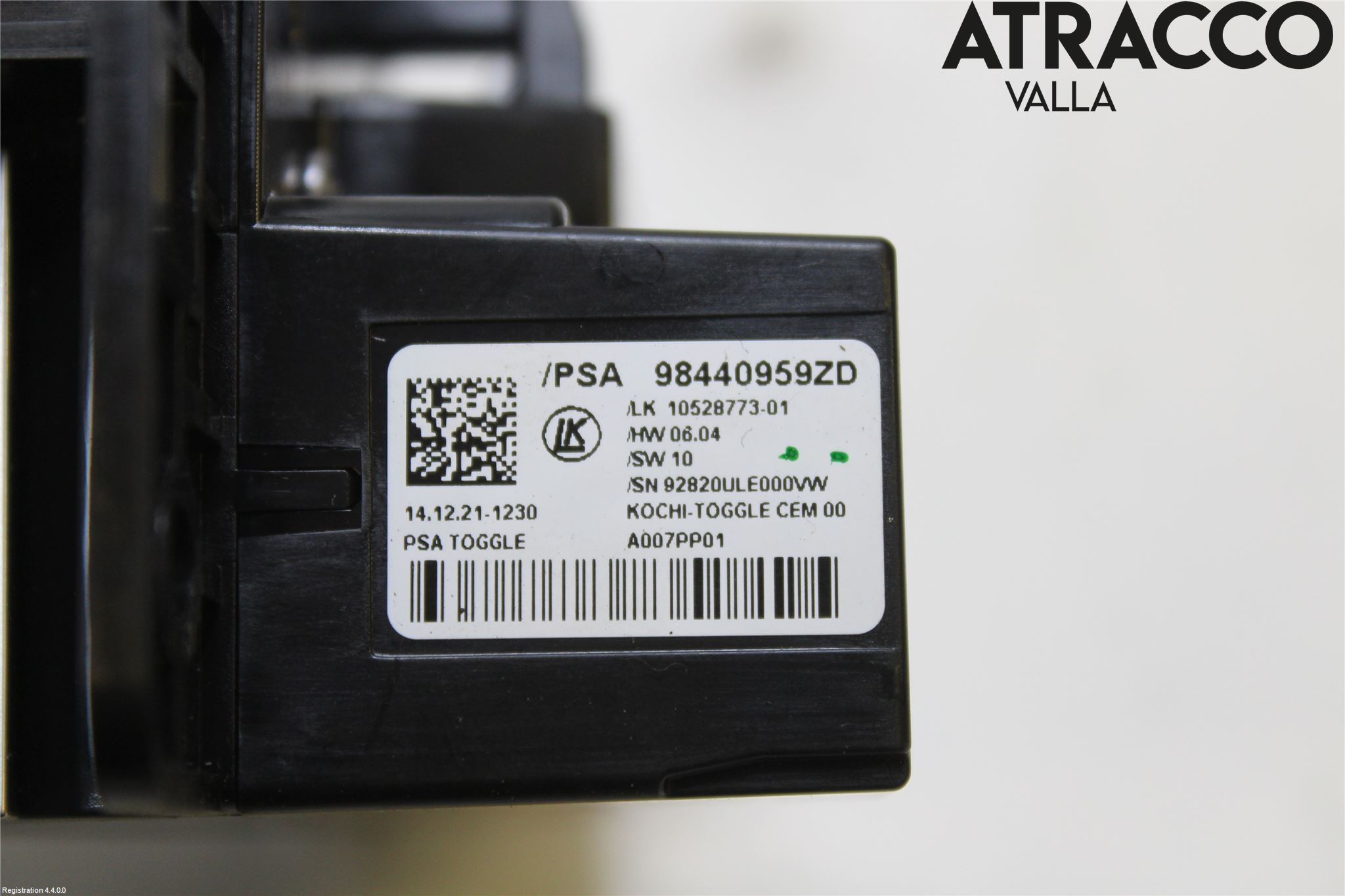 Peugeot 208/E-208 20- Strömställare Växellåda