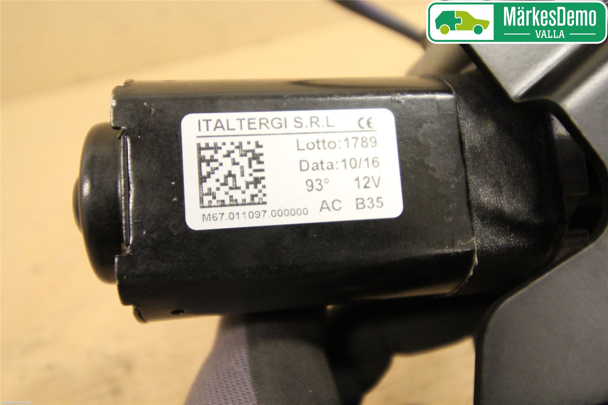 Mopedbil Microcar MICROCAR Torkarmotor Vindruta