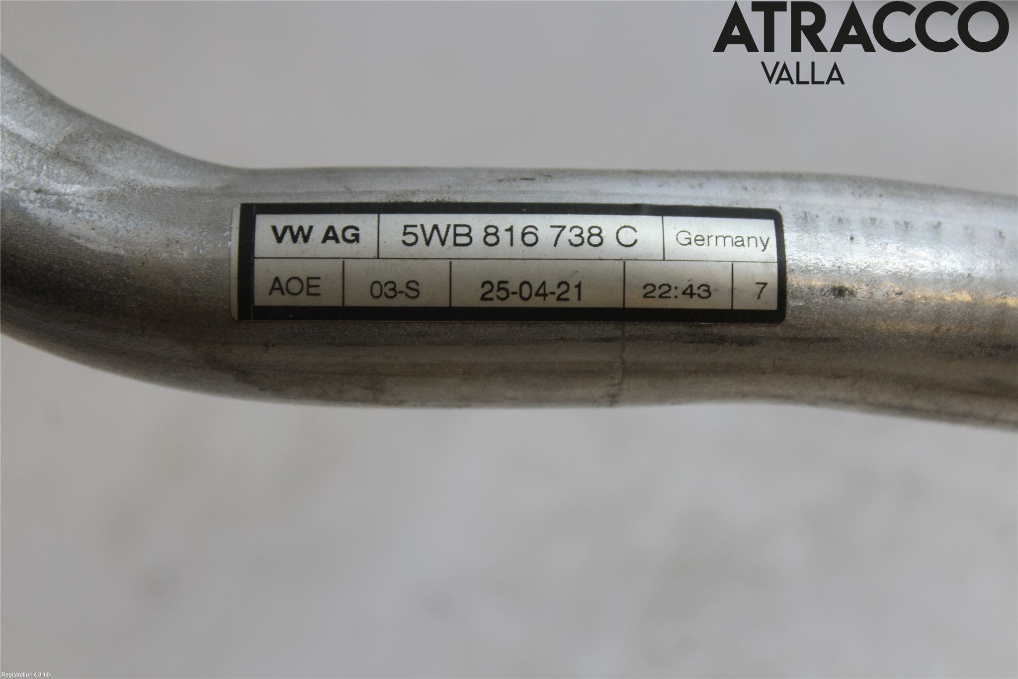 Volkswagen VW T-ROC 18- Ac Slang-Rör