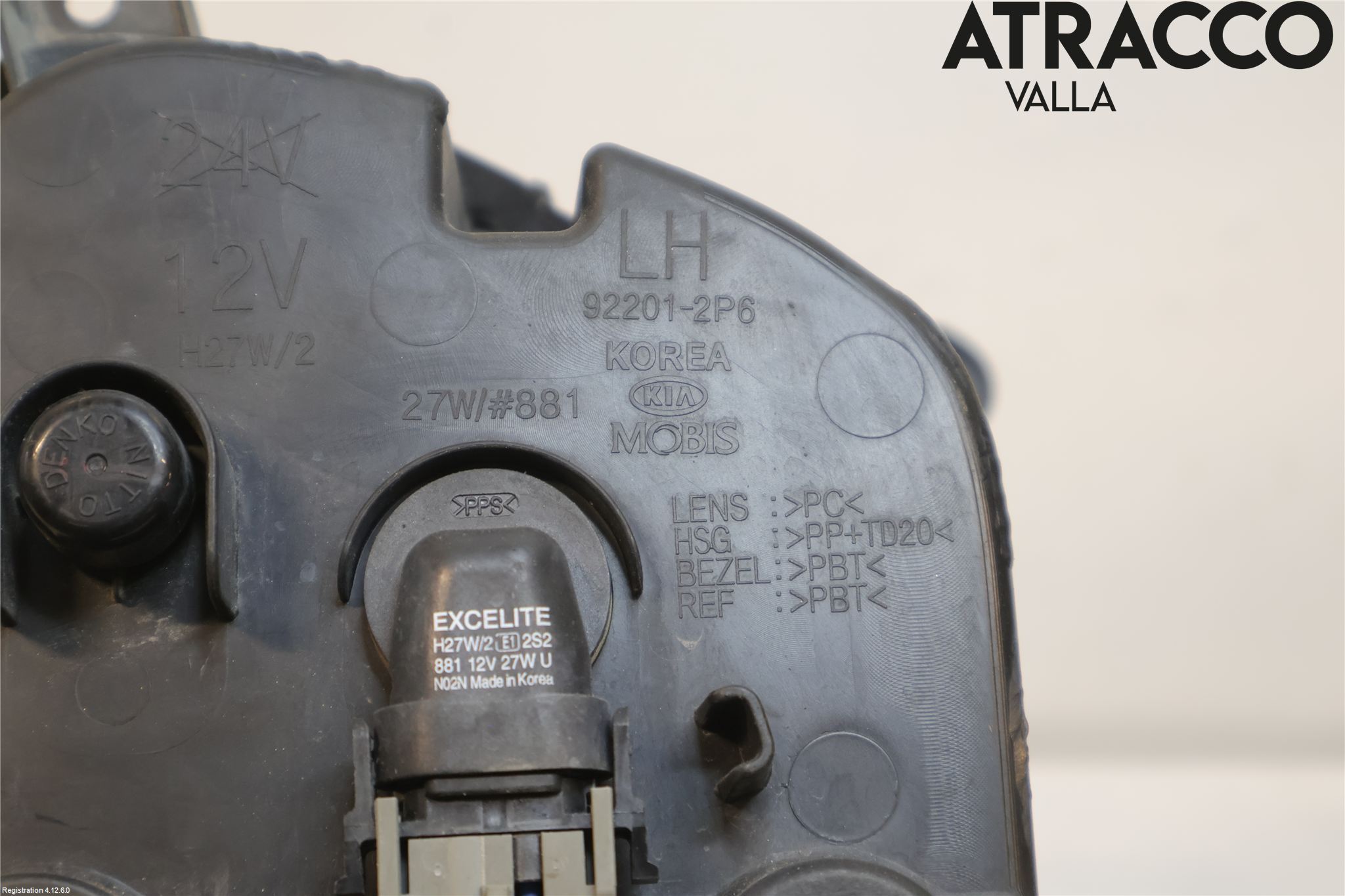 Kia SORENTO 10-14 Dimljus-Varselljus Fram