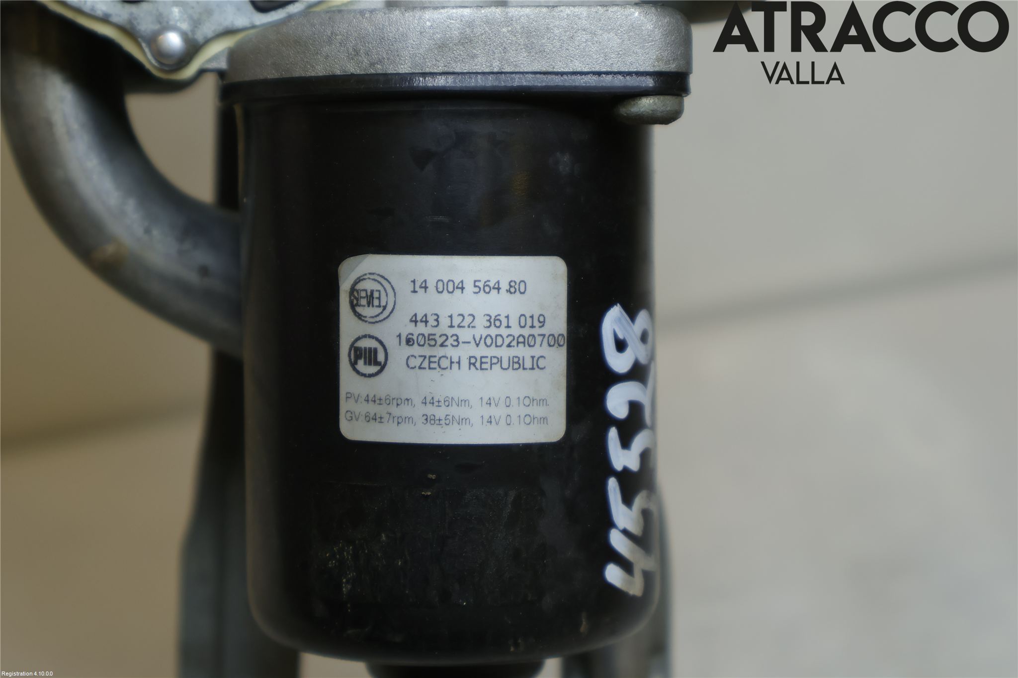 Citroen JUMPY 07-16 Torkarmotor Vindruta