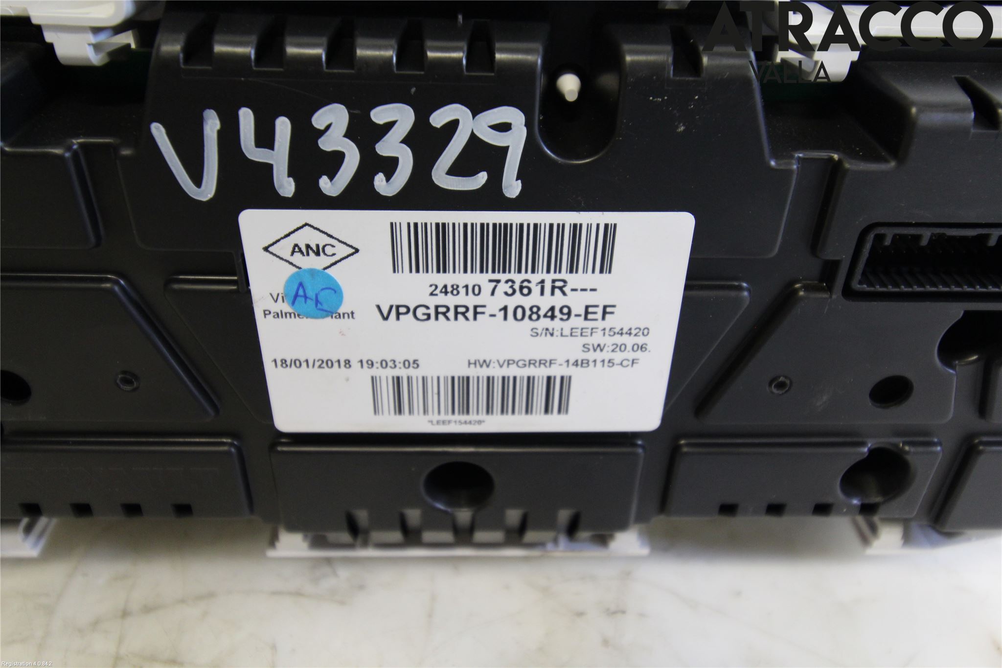 Renault CLIO IV 16-19 Instrument Komb