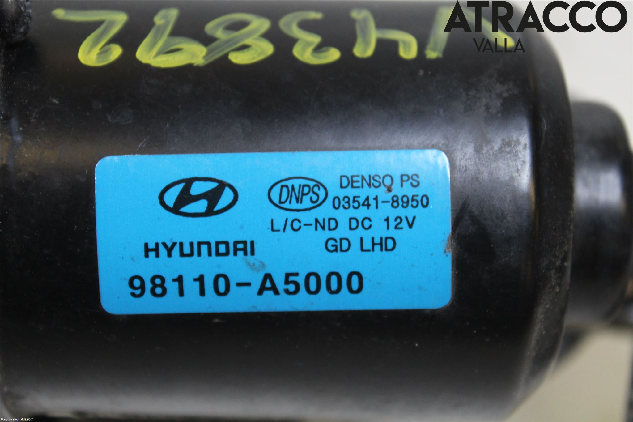 Hyundai i30 GD 13-17 Torkarmotor Vindruta