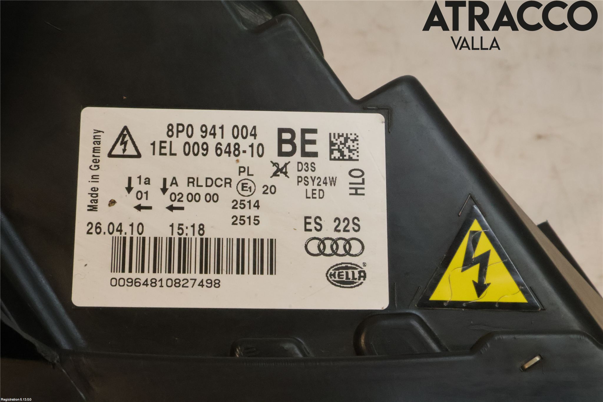 Audi A3/S3 05-13 Strålkastare Höger