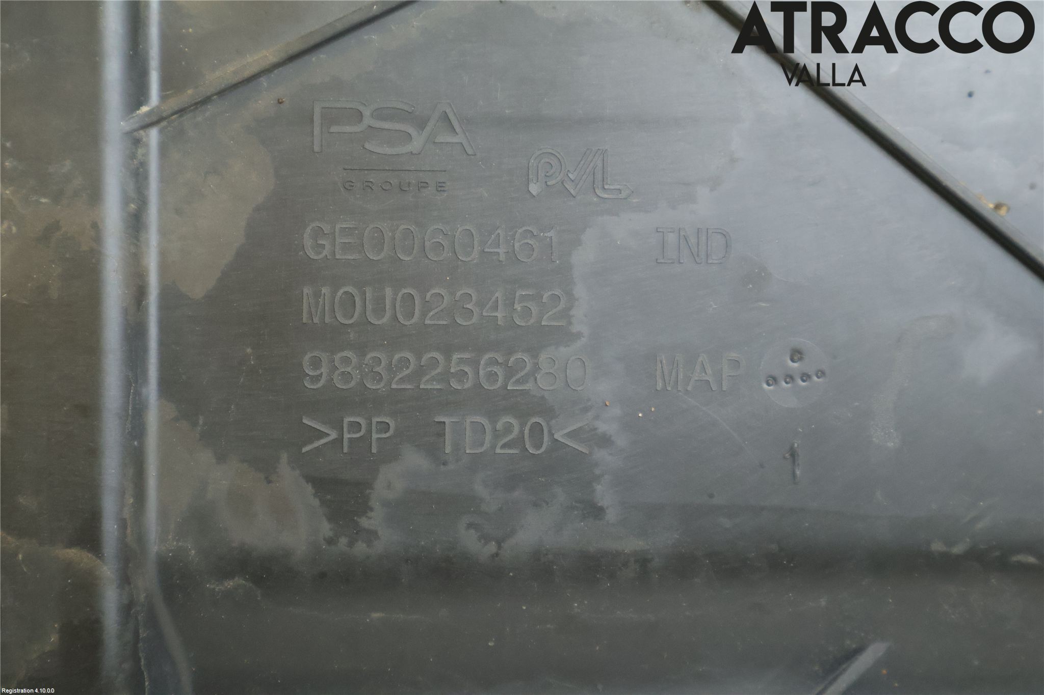 Peugeot 408 22- Hasplåt Plåt-Plast