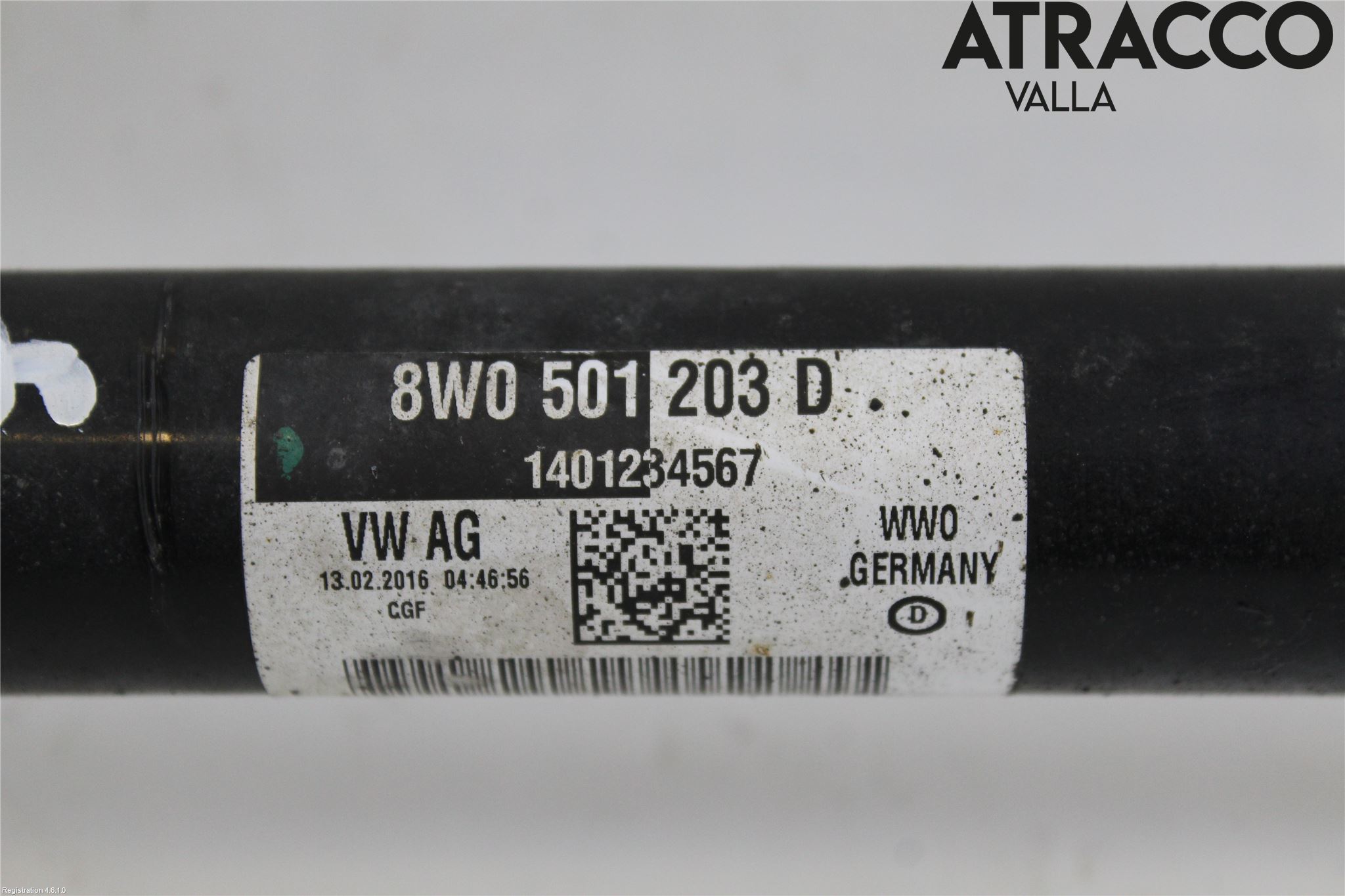 Audi A4/S4 B9 16-19 Drivaxel Bak Höger