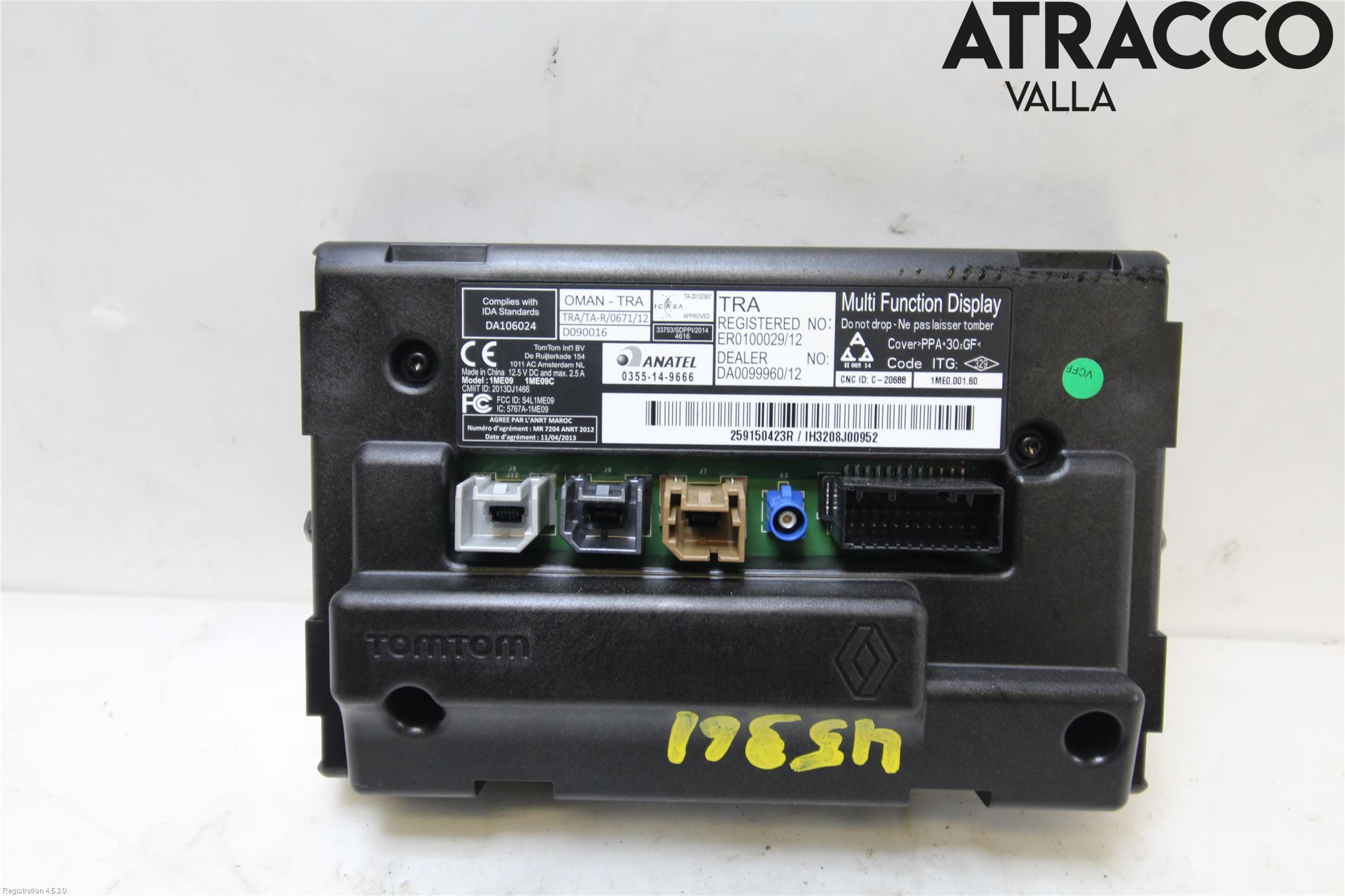 Renault CLIO IV 16-19 Multifunktionsdisplay