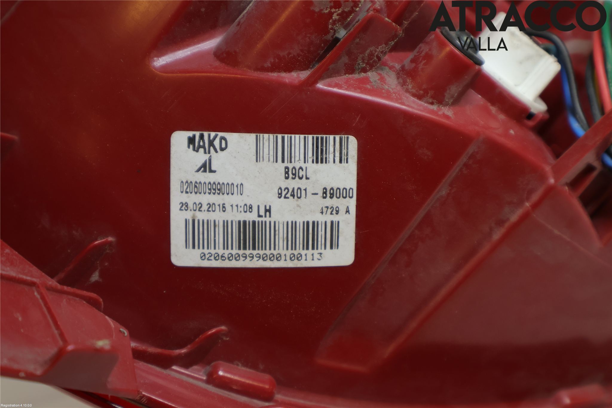 Hyundai i10 BA 14-16 Bakljus Vänster