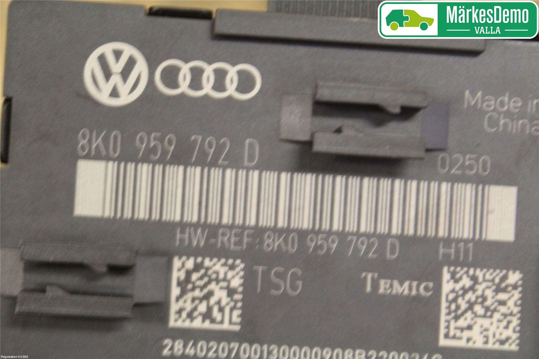 Audi A4/S4 08-11 Styrenhet Dörr