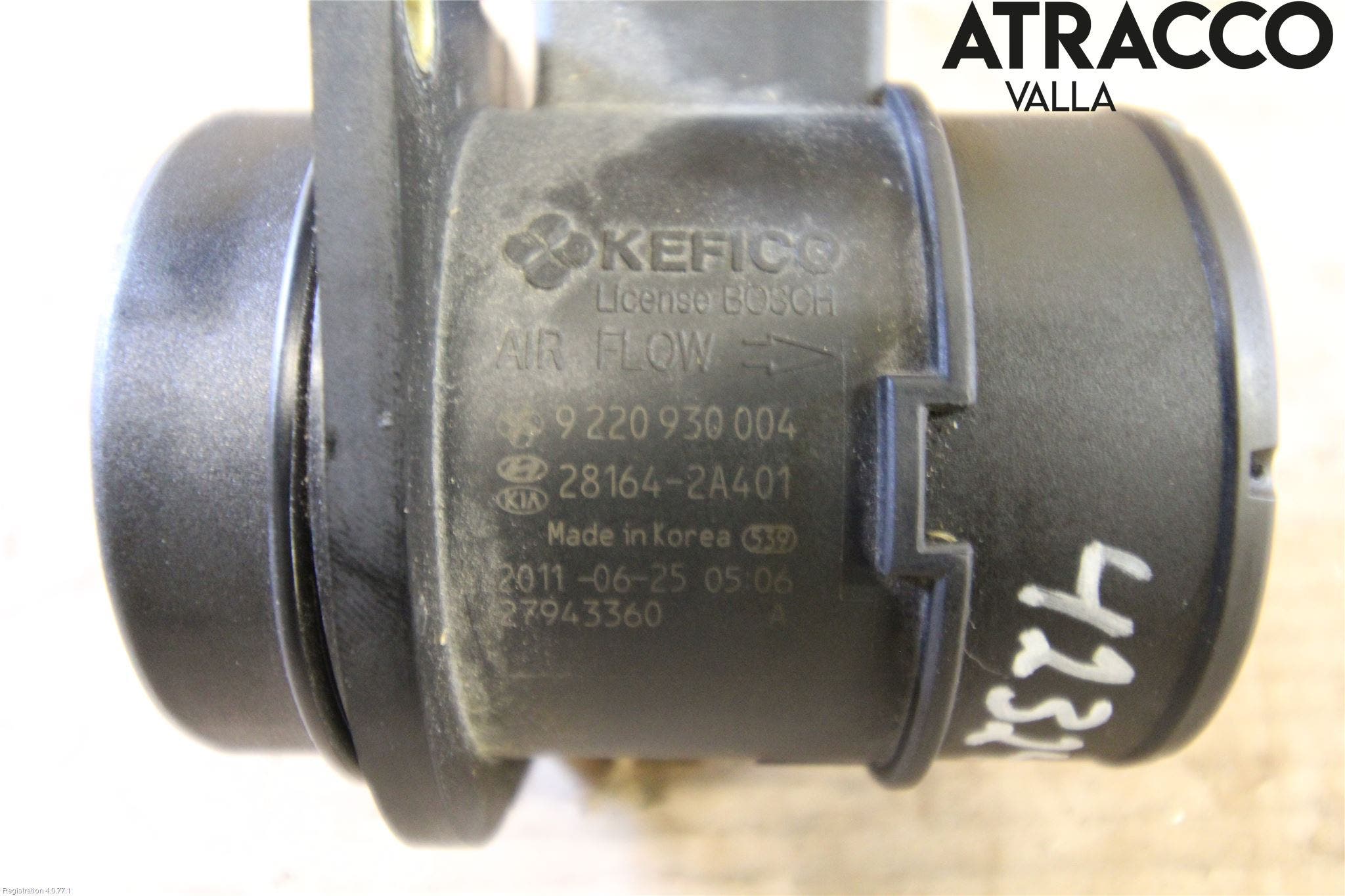 Hyundai i30 FD 07-12 Injluftmassamätare