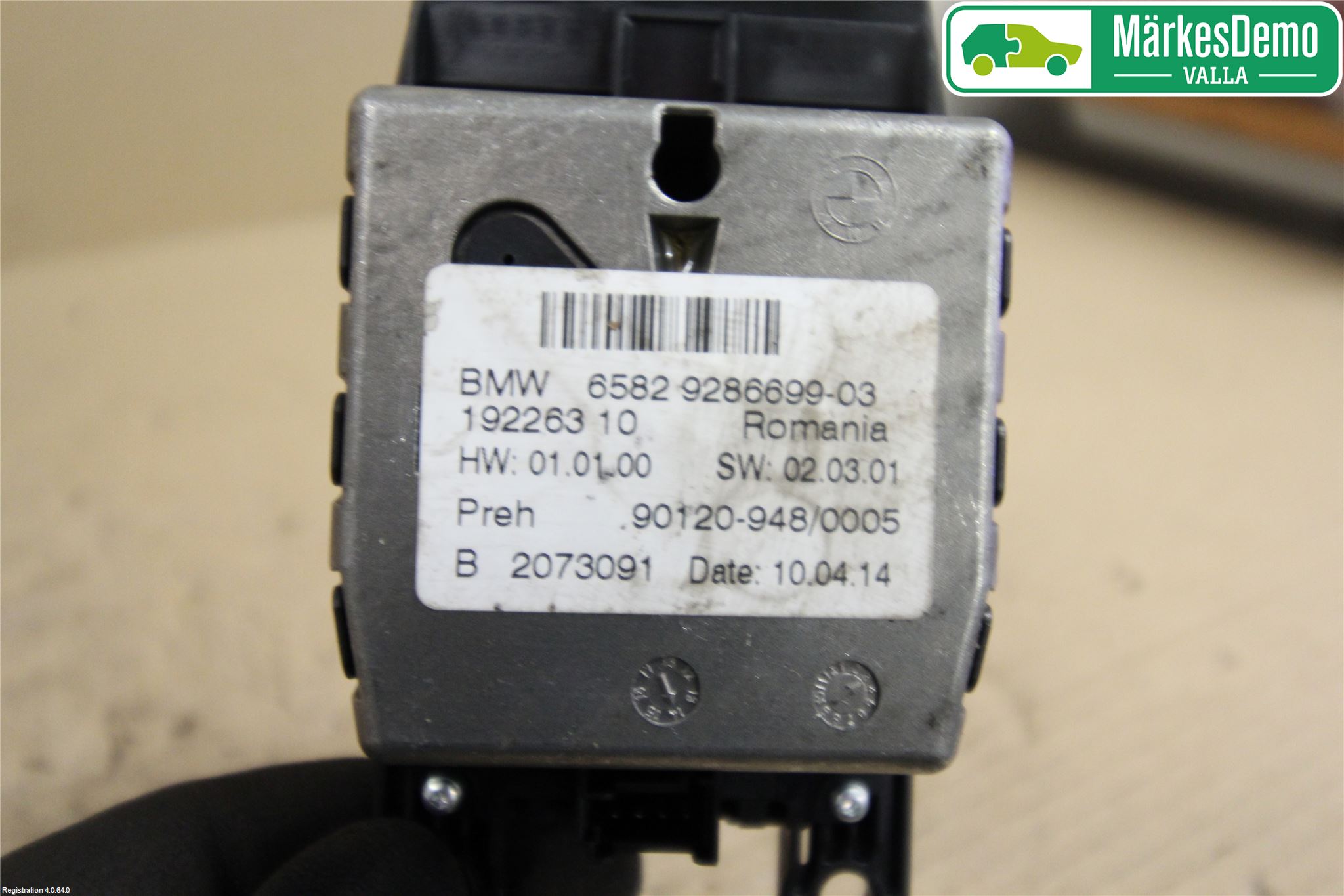 BMW 5 F10/F11/F18 09-17 Strömställare Färddator