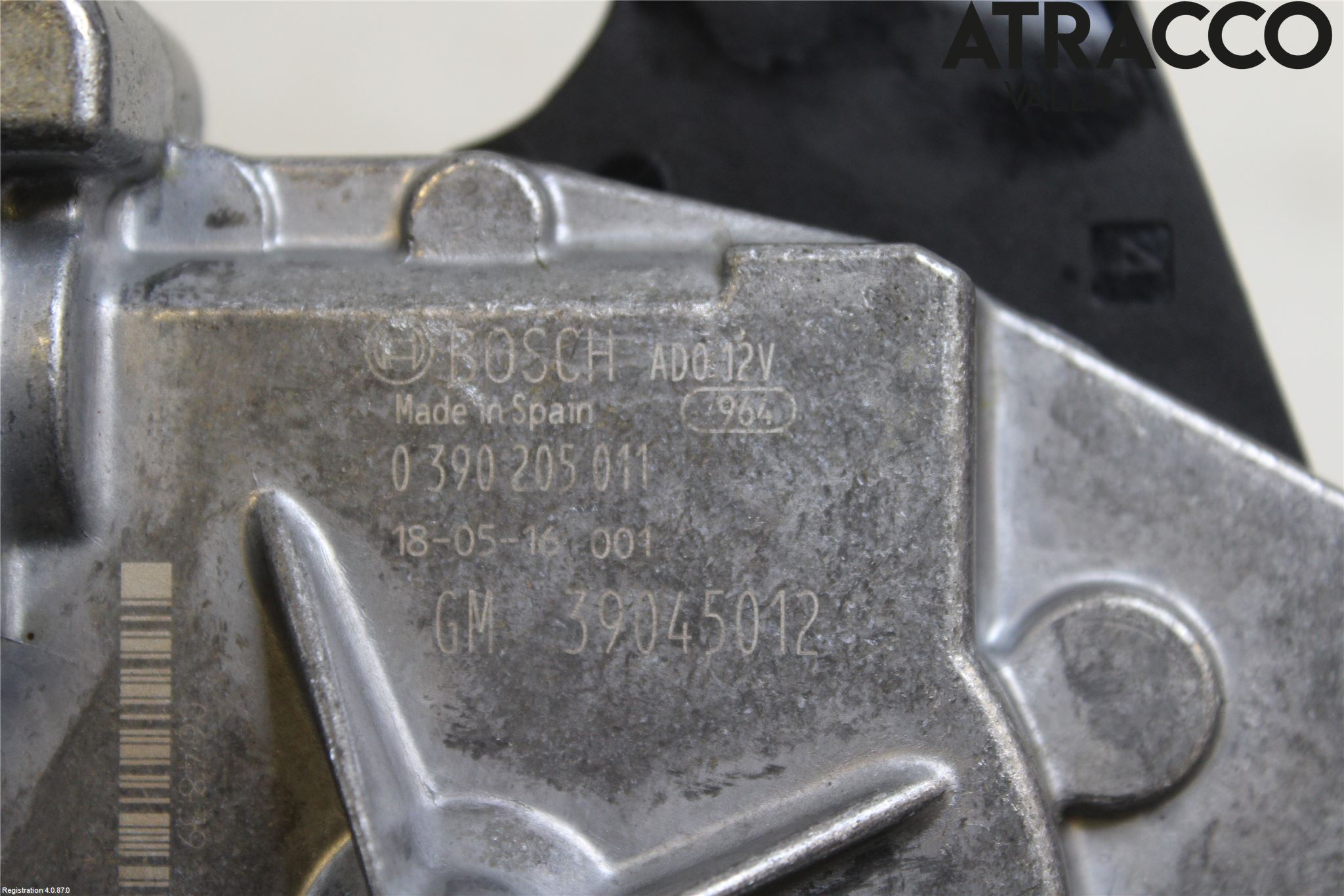 Opel CORSA E 15-19 Torkarmotor Baklucka